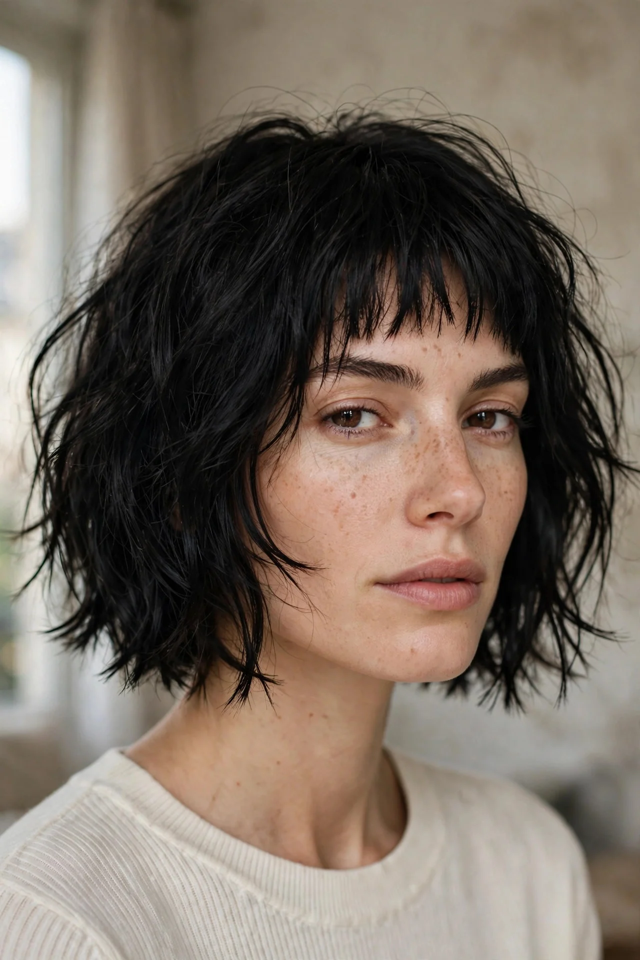 Soft Wavy French Bob