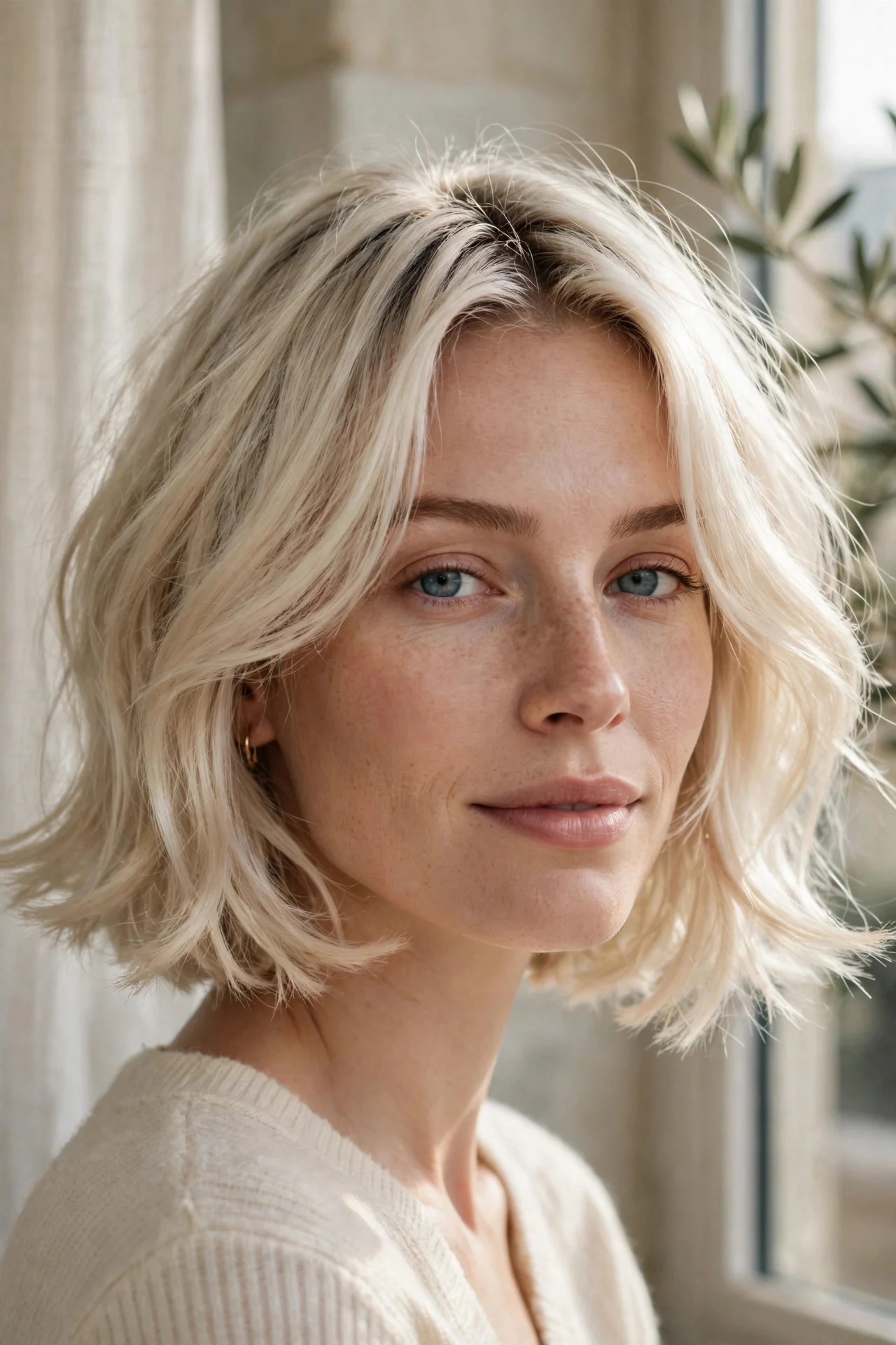 Air-Dried Natural Texture Bob