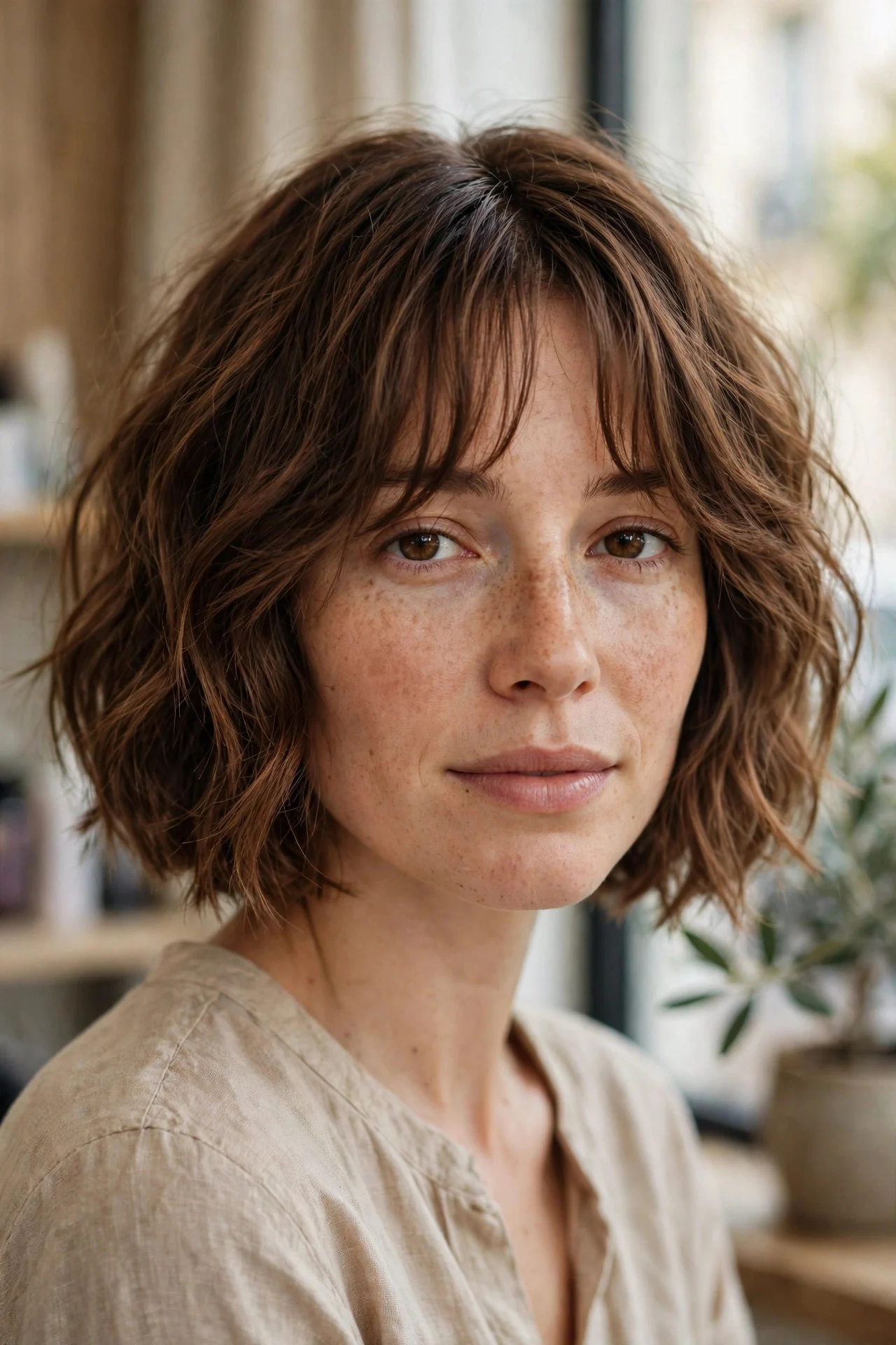 Warm Copper Textured Bob