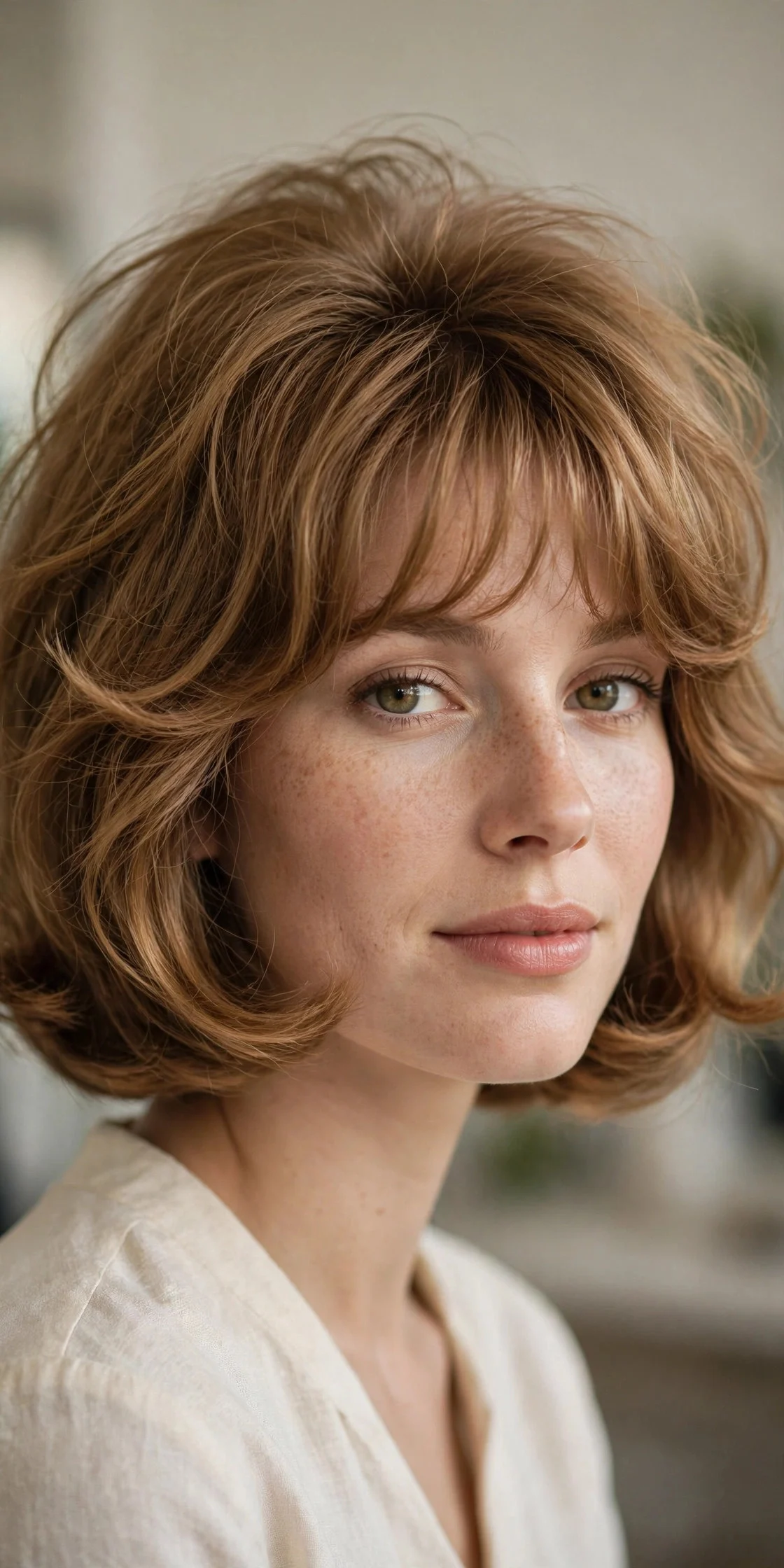 Curly Italian Bob