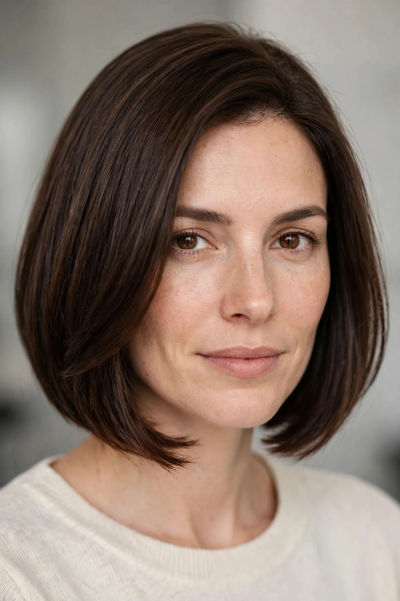 Jaw Bob With Side Part