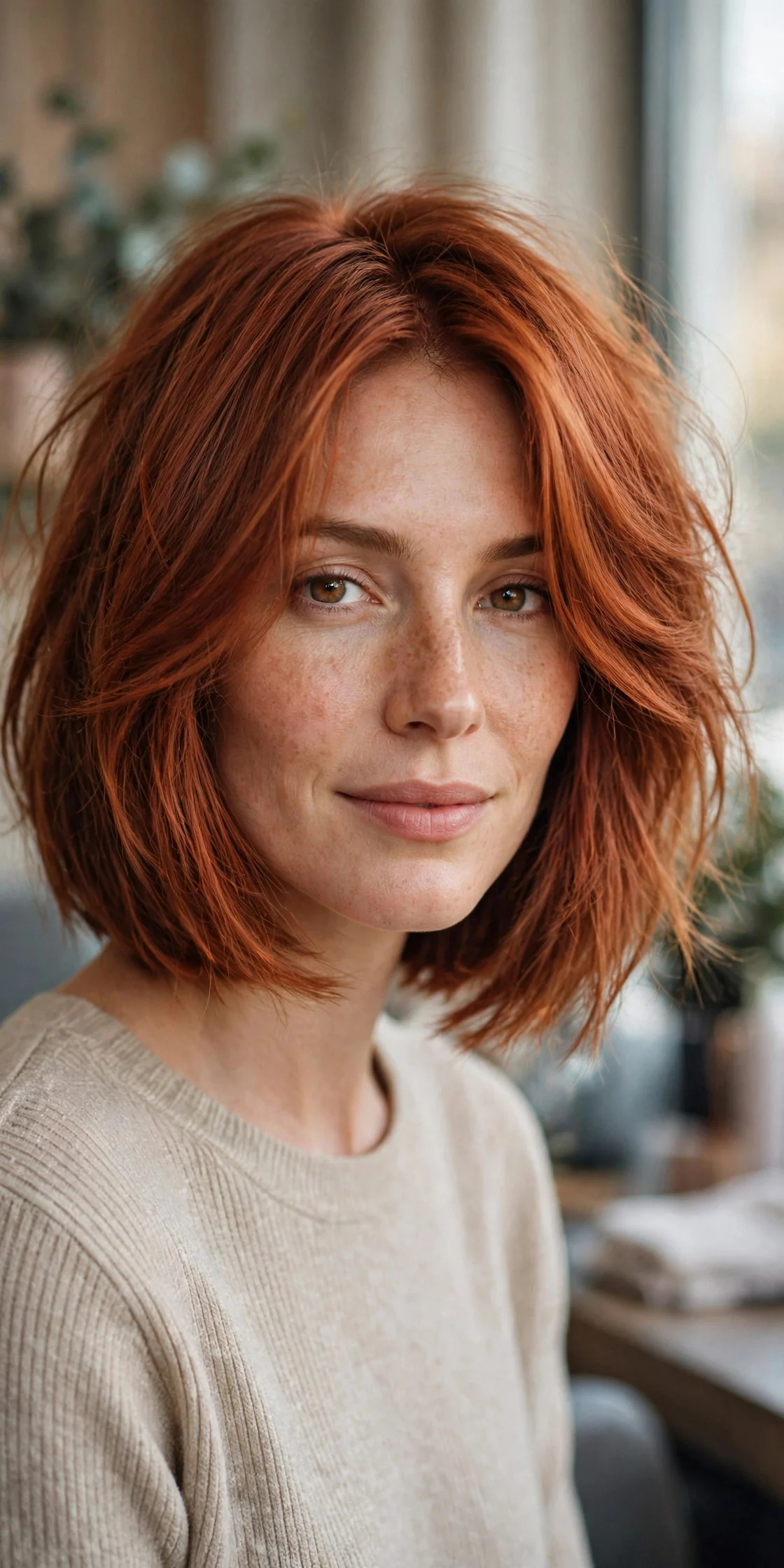 Wavy, Beach-Textured Graduated Bob