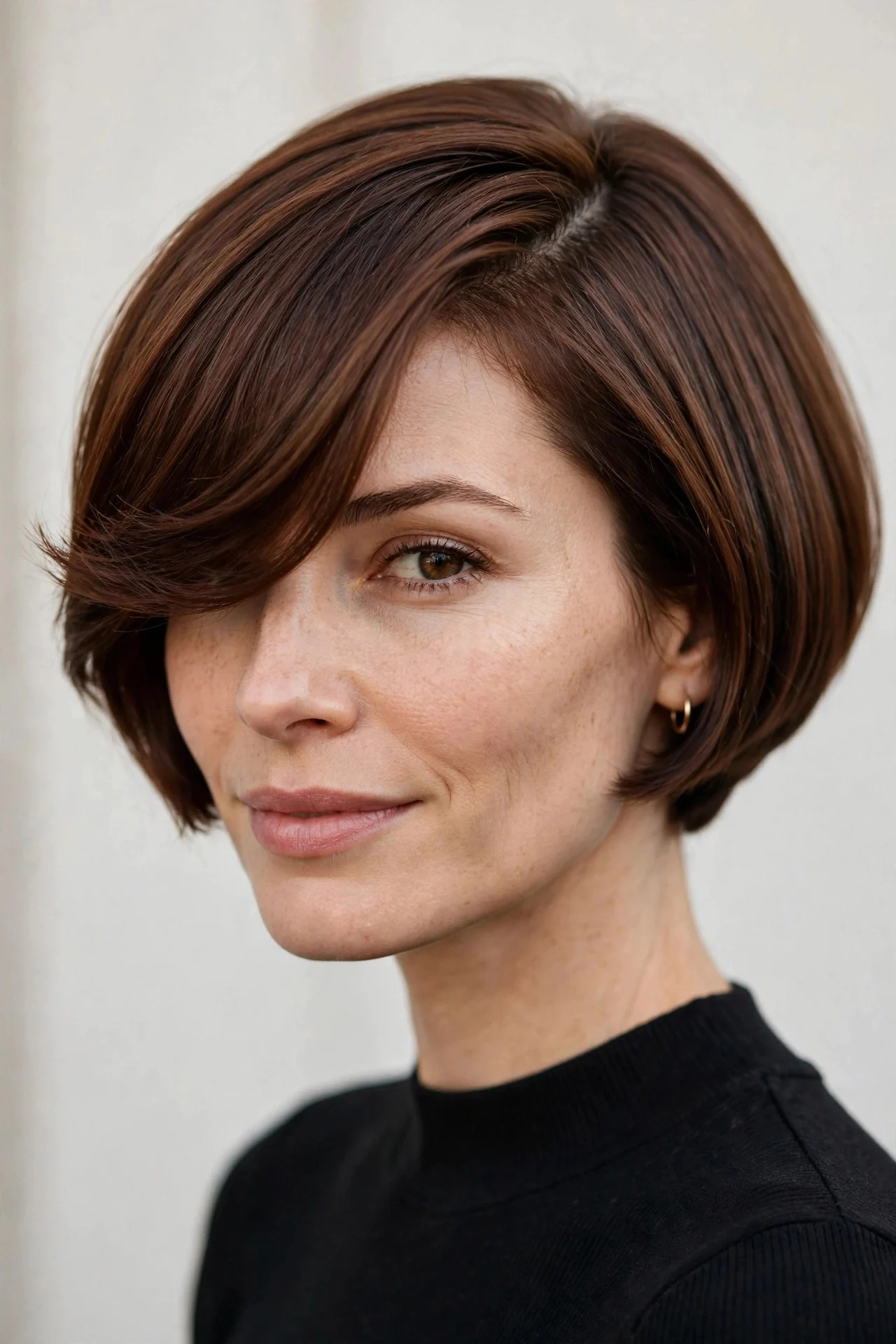 Side-Part Micro Bob