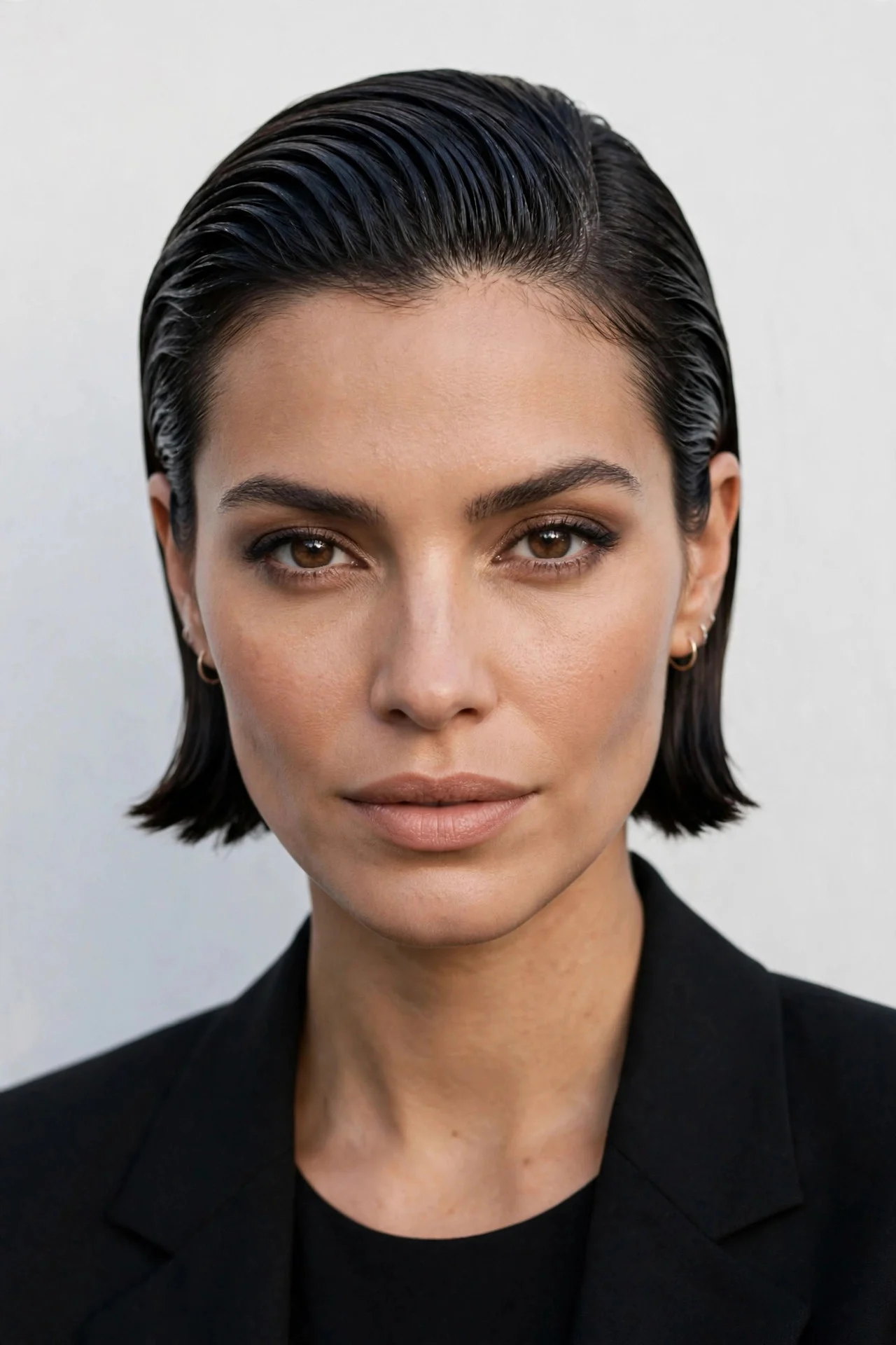 Slicked-Back Micro Bob