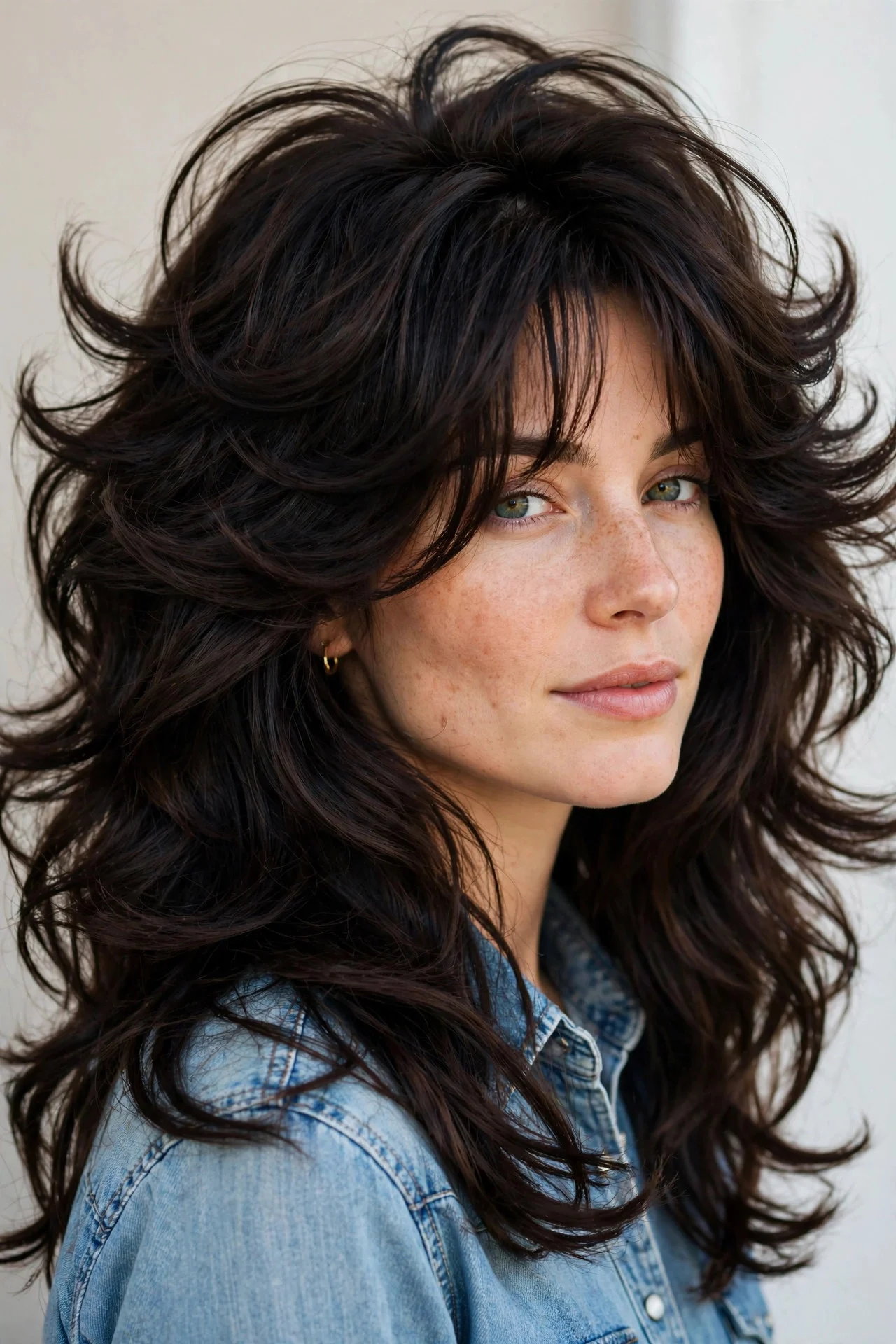 Textured Cowgirl Cut for Thick Hair