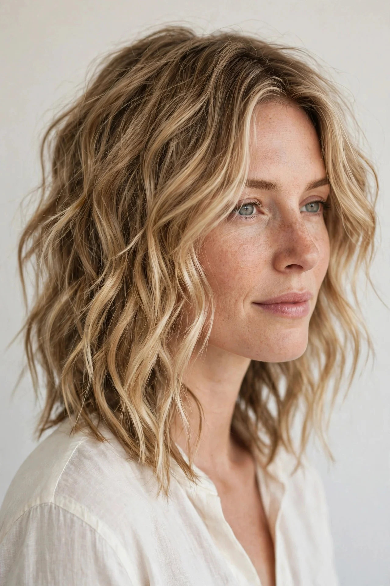 Wavy Beach-Textured Asymmetrical Lob
