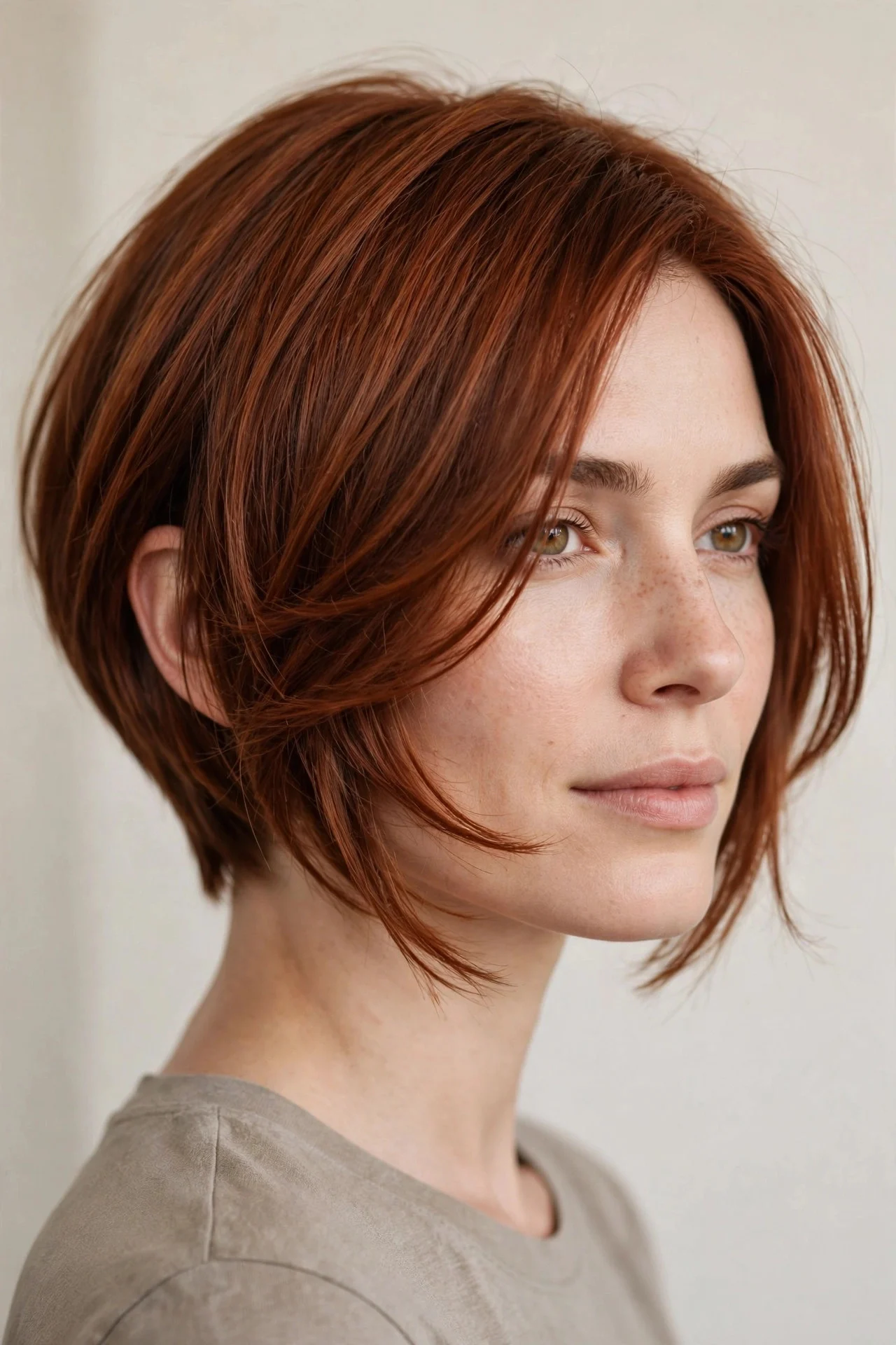 Asymmetrical Lob with Face-Framing Layers