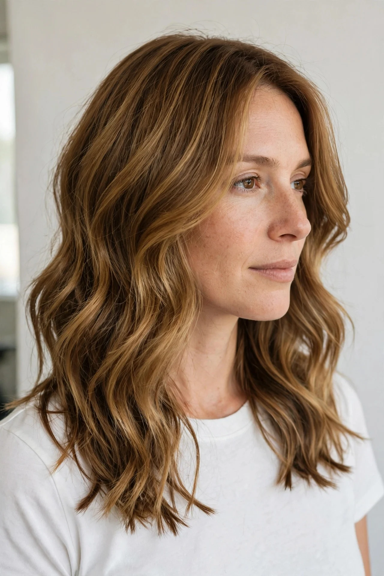 Long Wavy Lob With Lived-In Texture