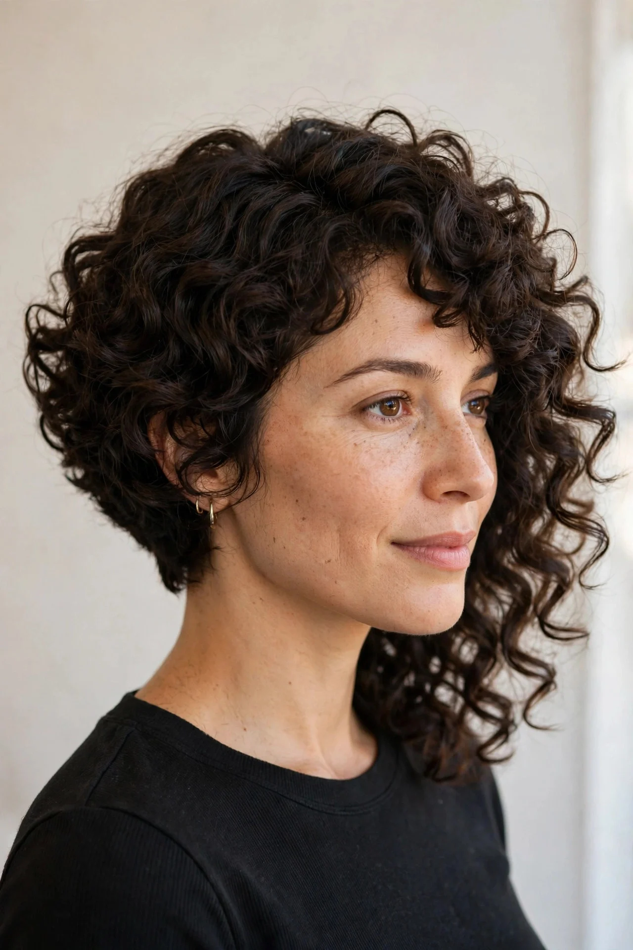 Curly-Texture Lob With Rounded Shape