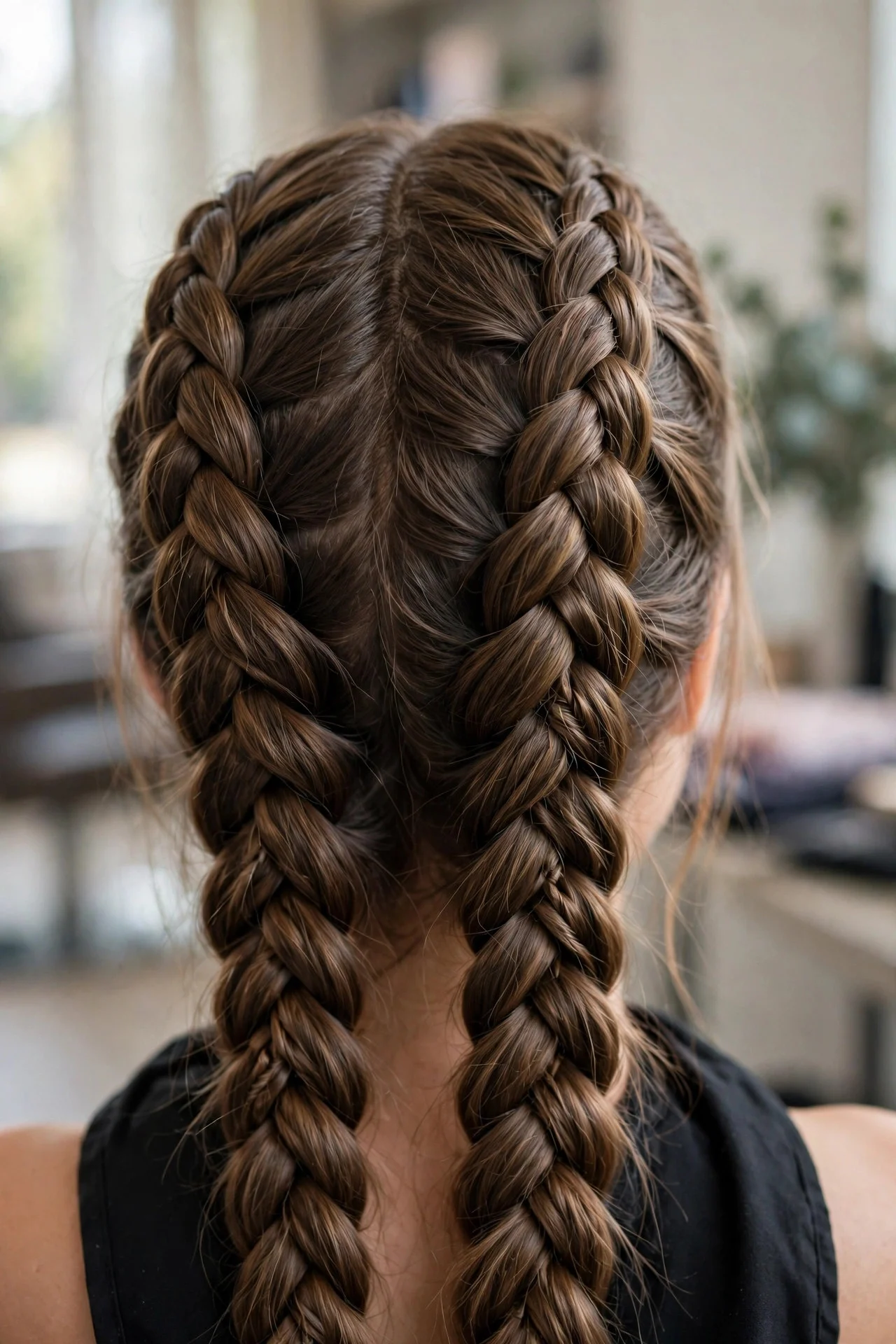 Double French Braids