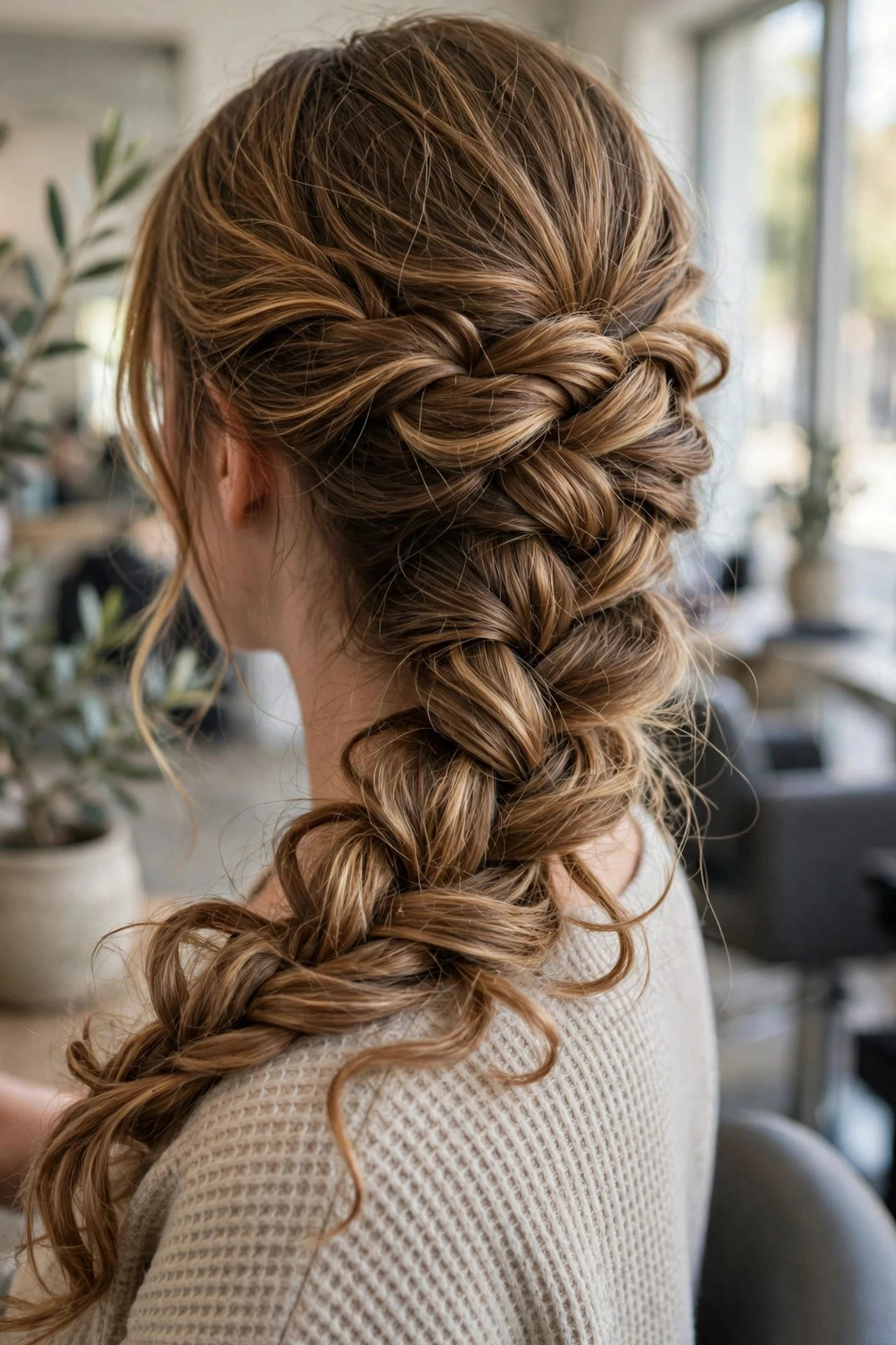 Romantic Side French Braid