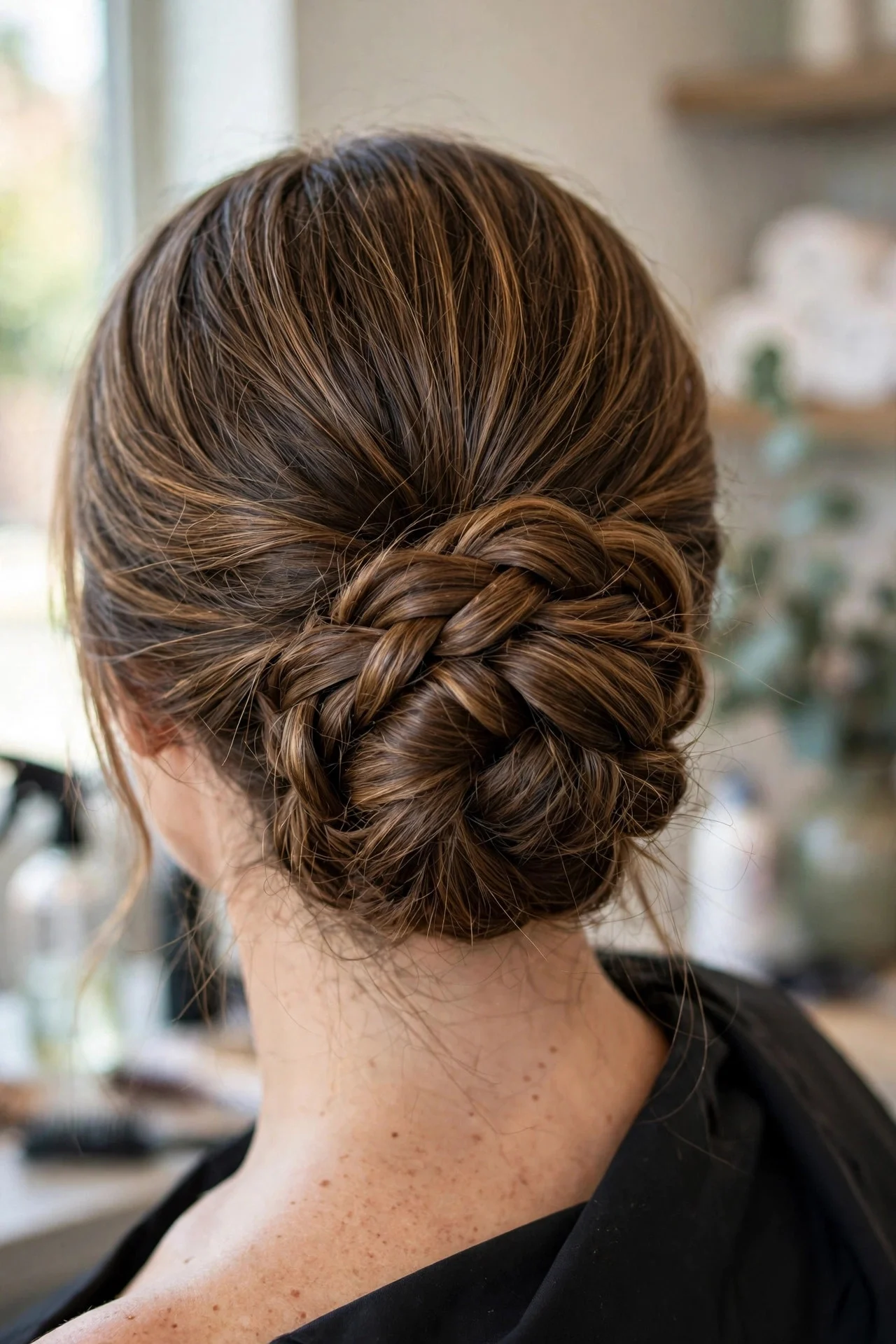 Low Braided Chignon