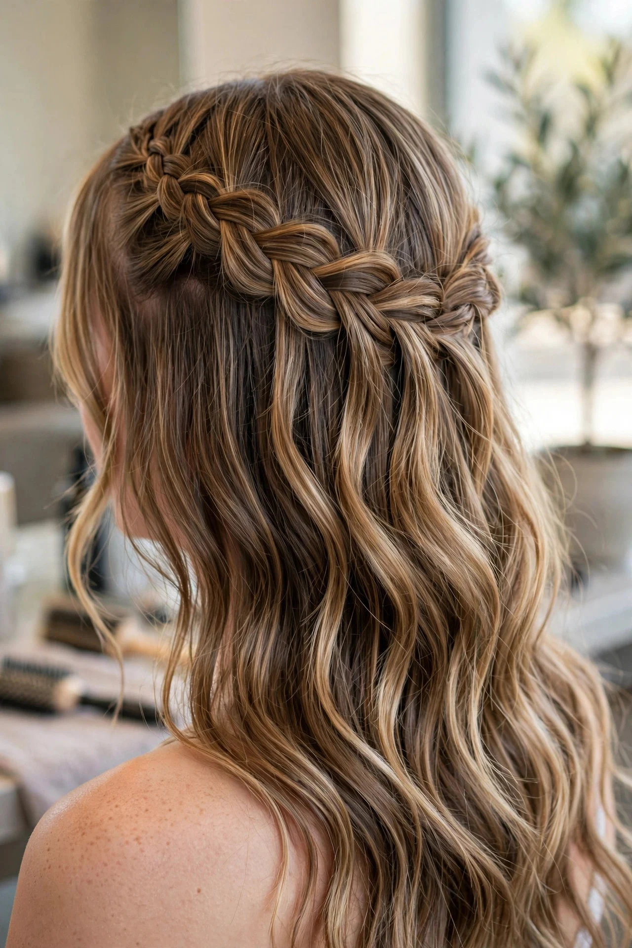 Waterfall French Braid