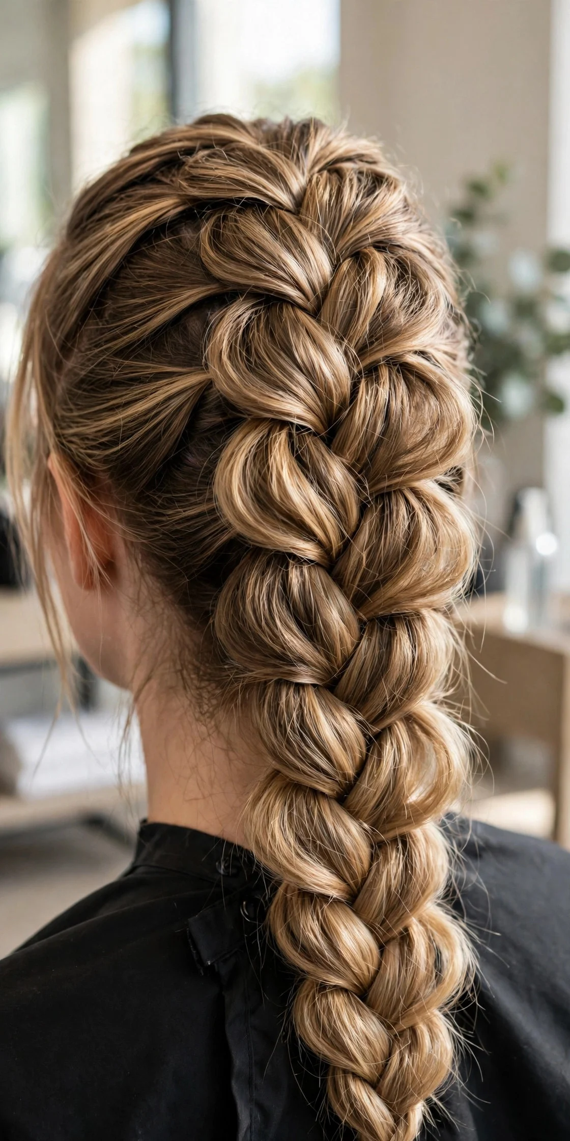Chunky Pancaked French Braid