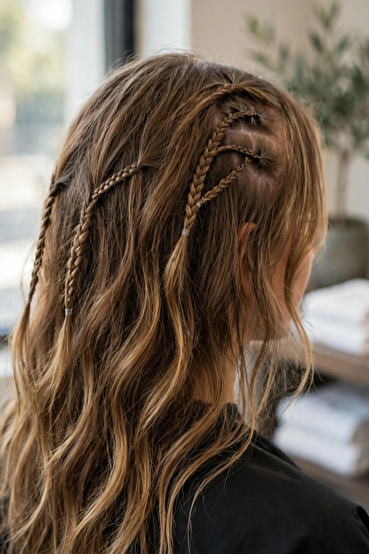 Mini Fishtail Accent Braids