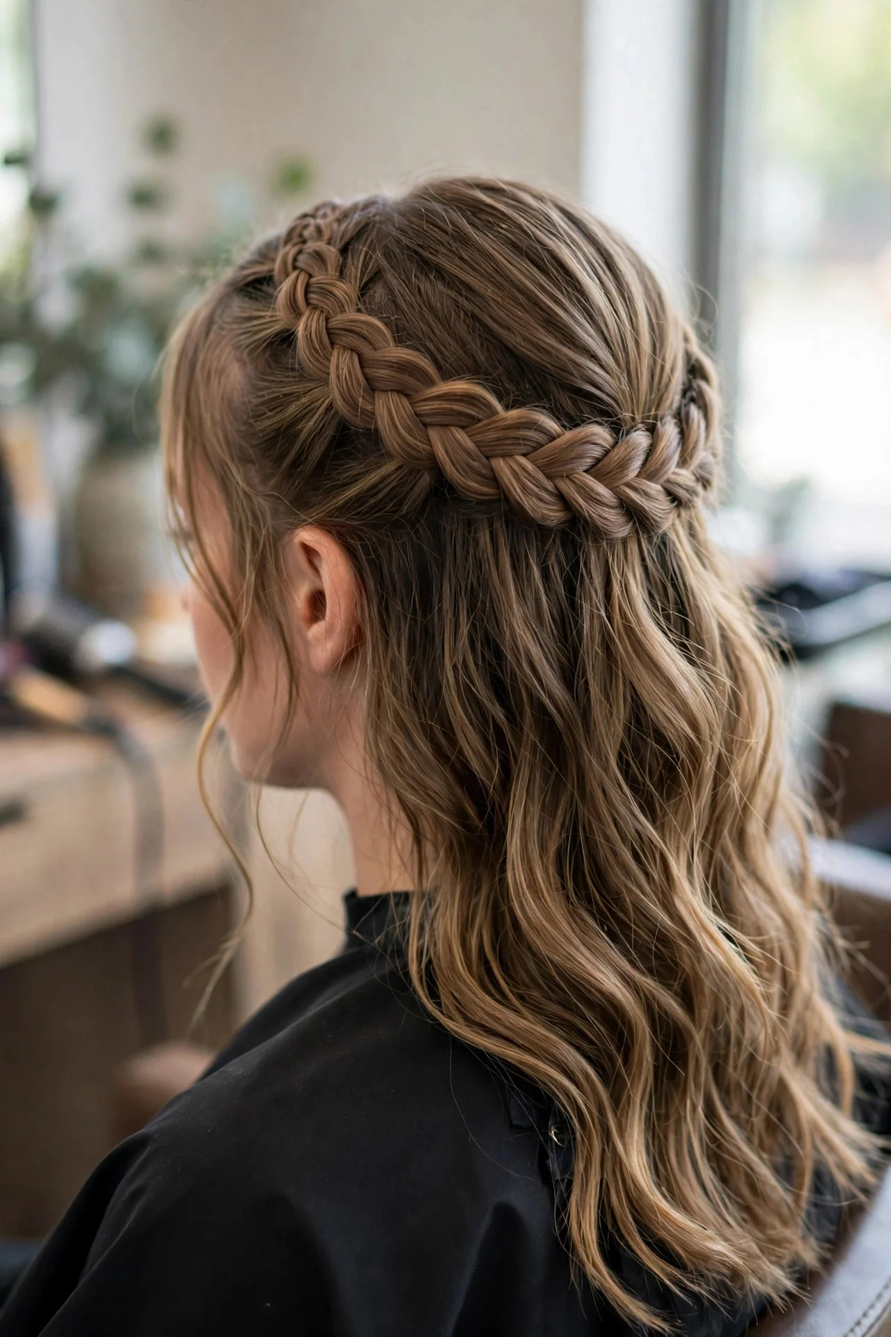 Half-Up Halo Braid
