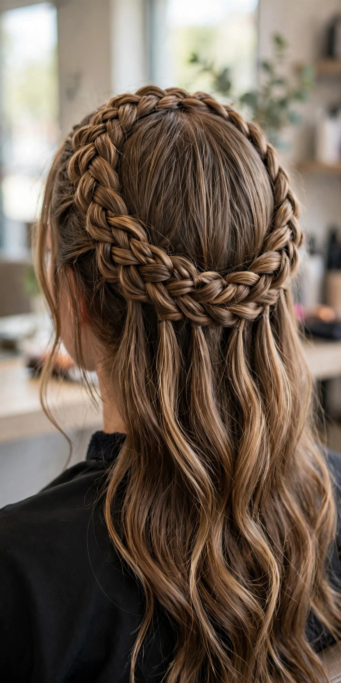 Waterfall Halo Braid
