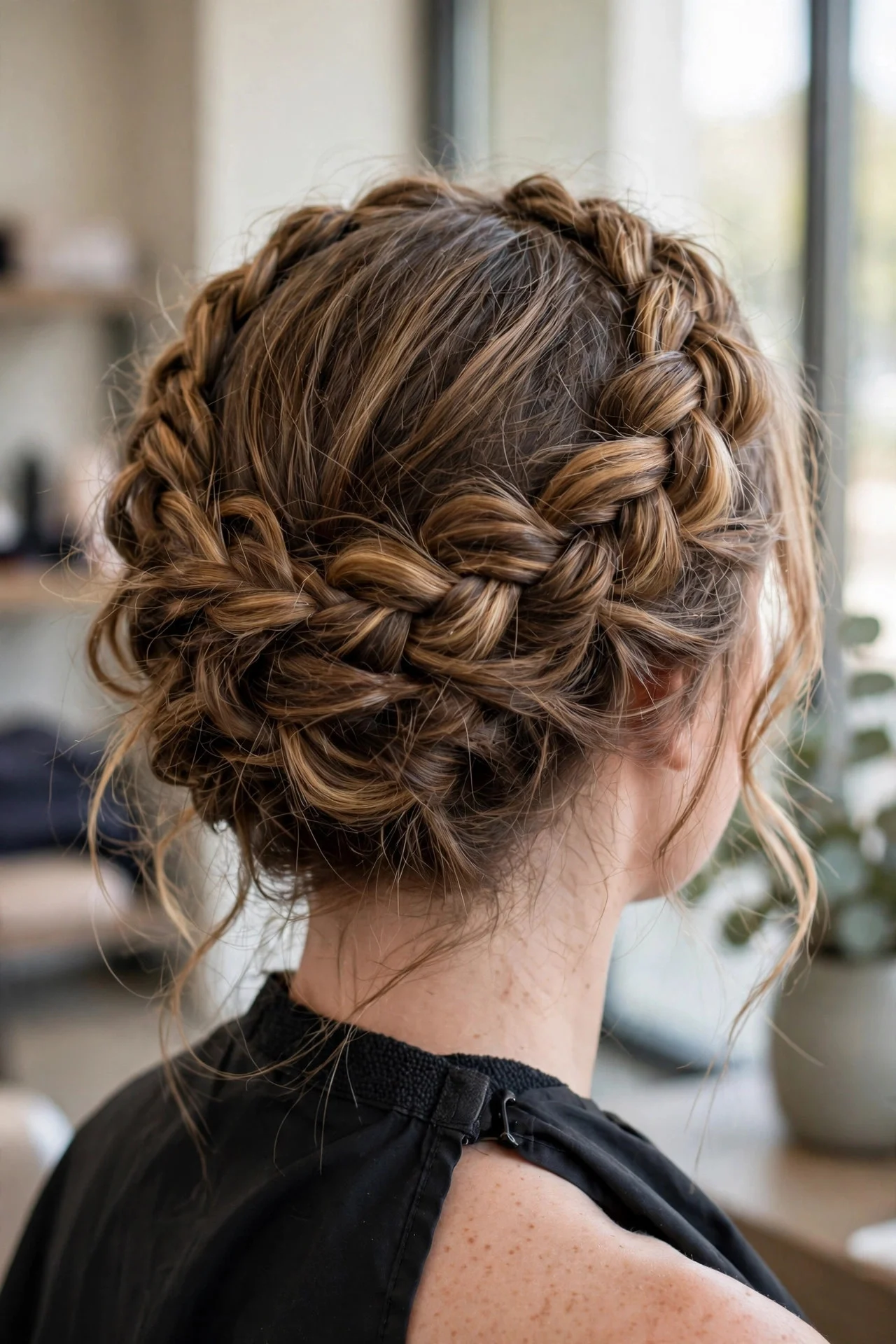 Messy Romantic Halo Braid
