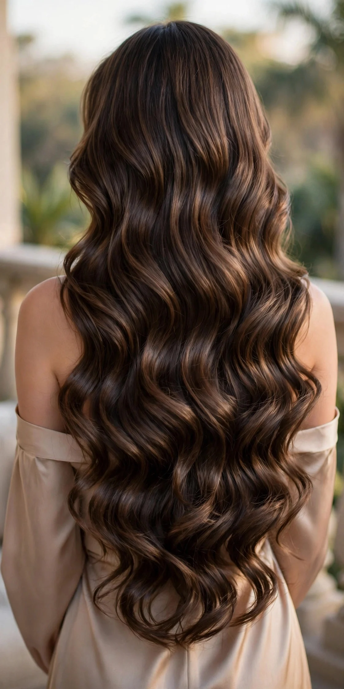 Telenovela Waves on Long Hair hair