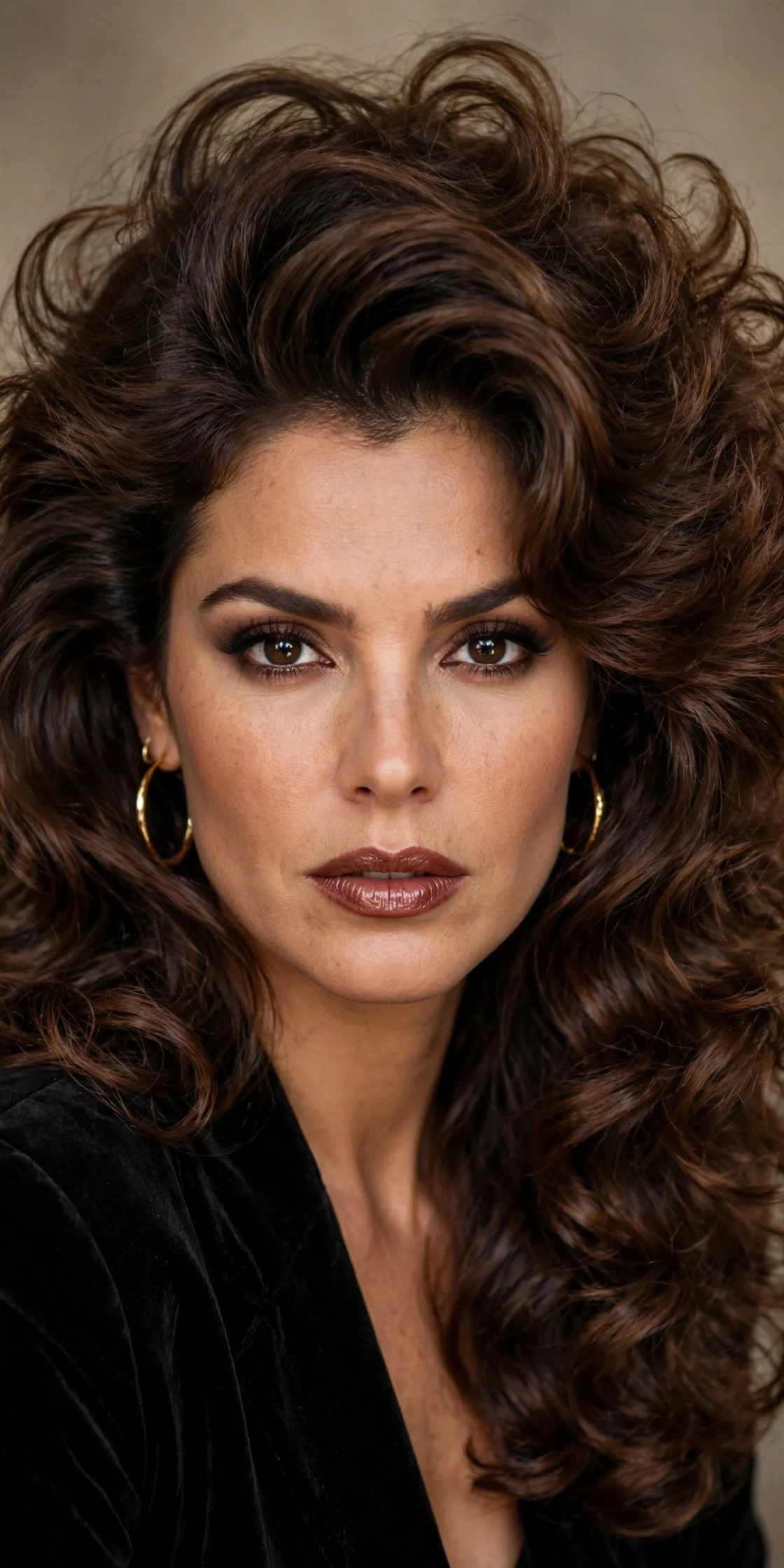 Telenovela Hair With a Deep Side Part hair