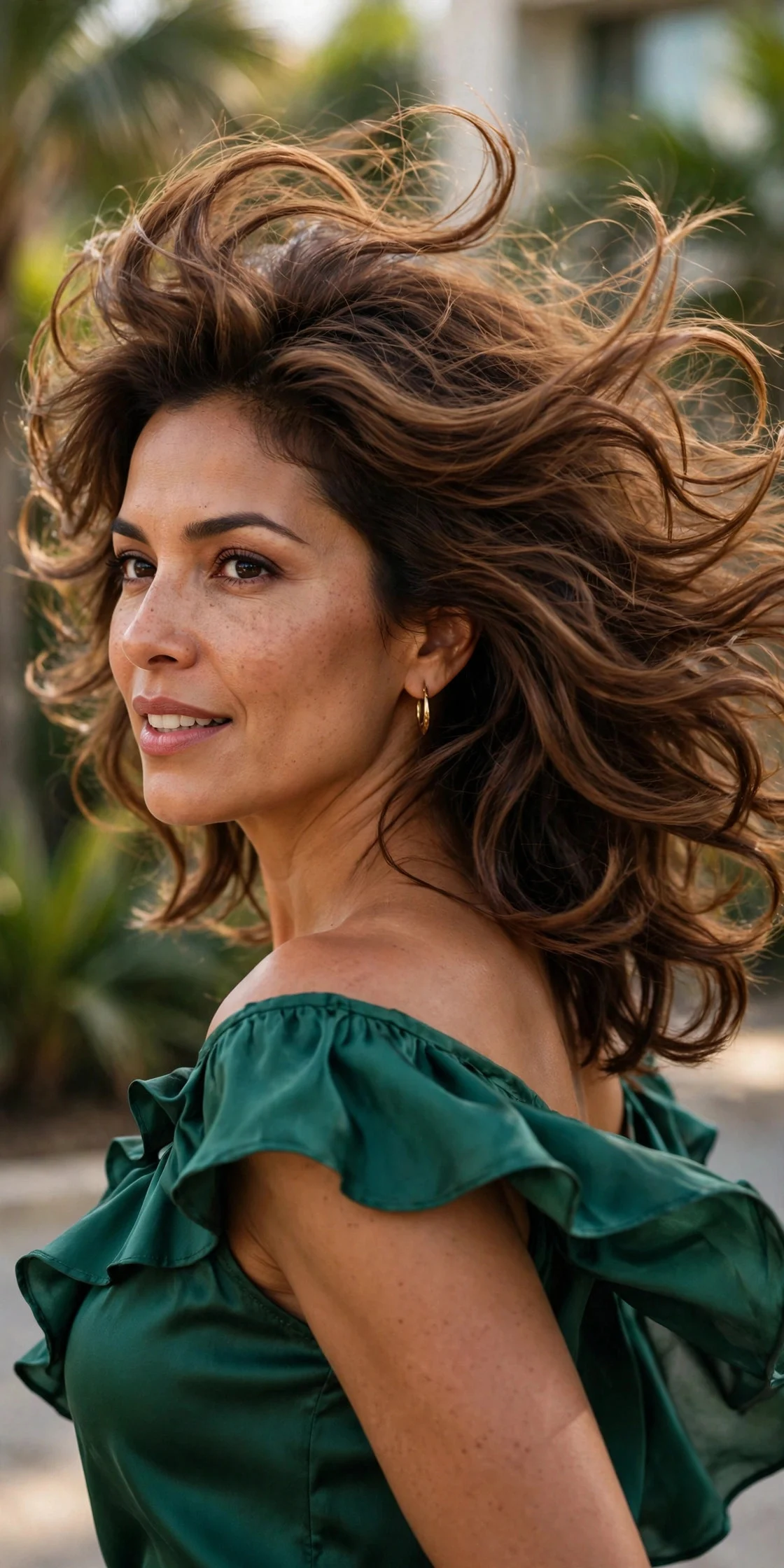 Telenovela Blowout on Medium Hair hair