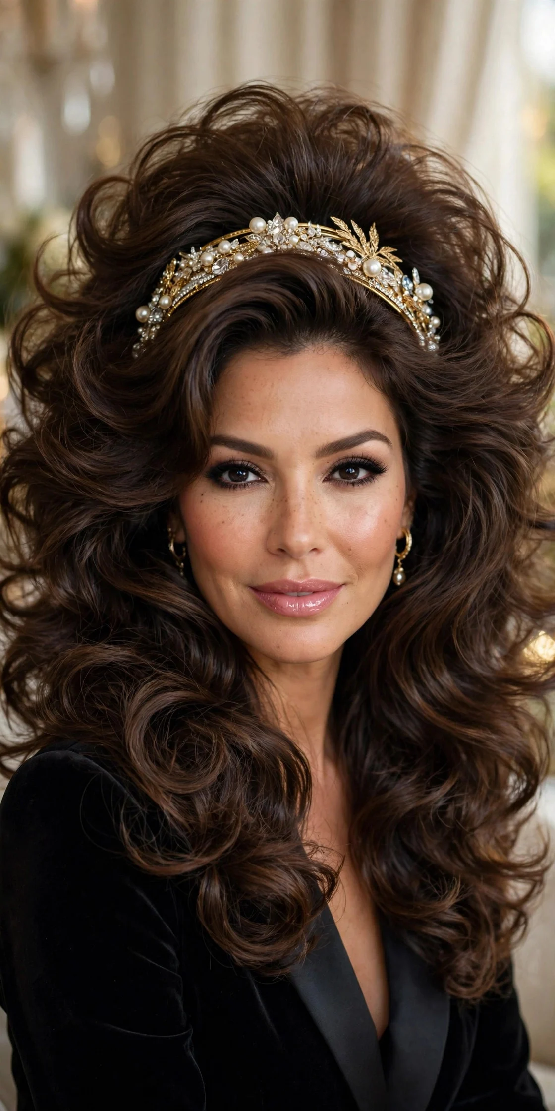 Telenovela Hair With a Headband hair