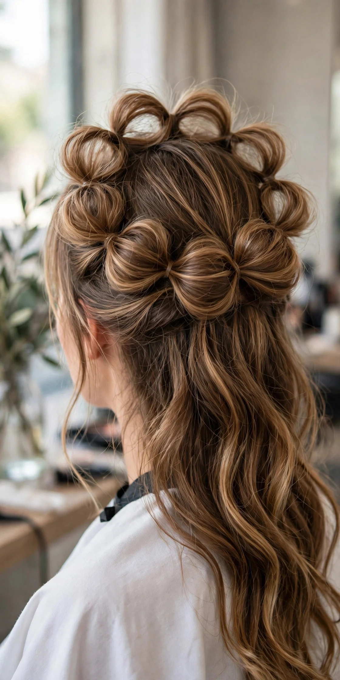 Half-Up Bubble Crown