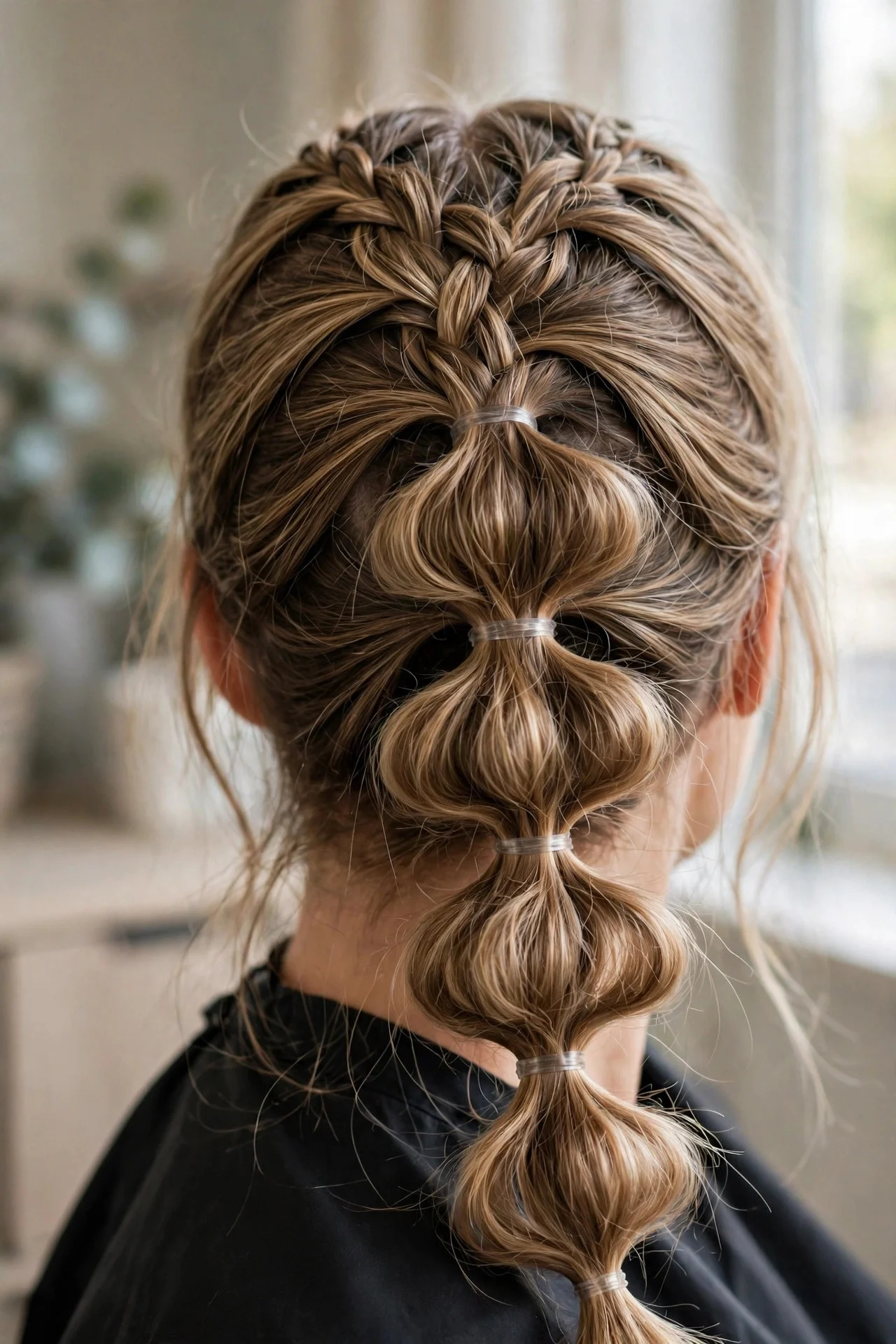 French Bubble Braid