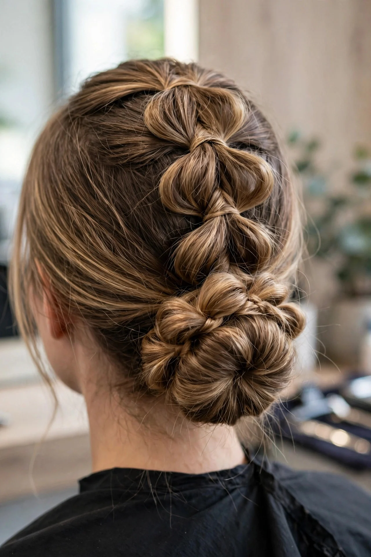 Bubble Braid Bun