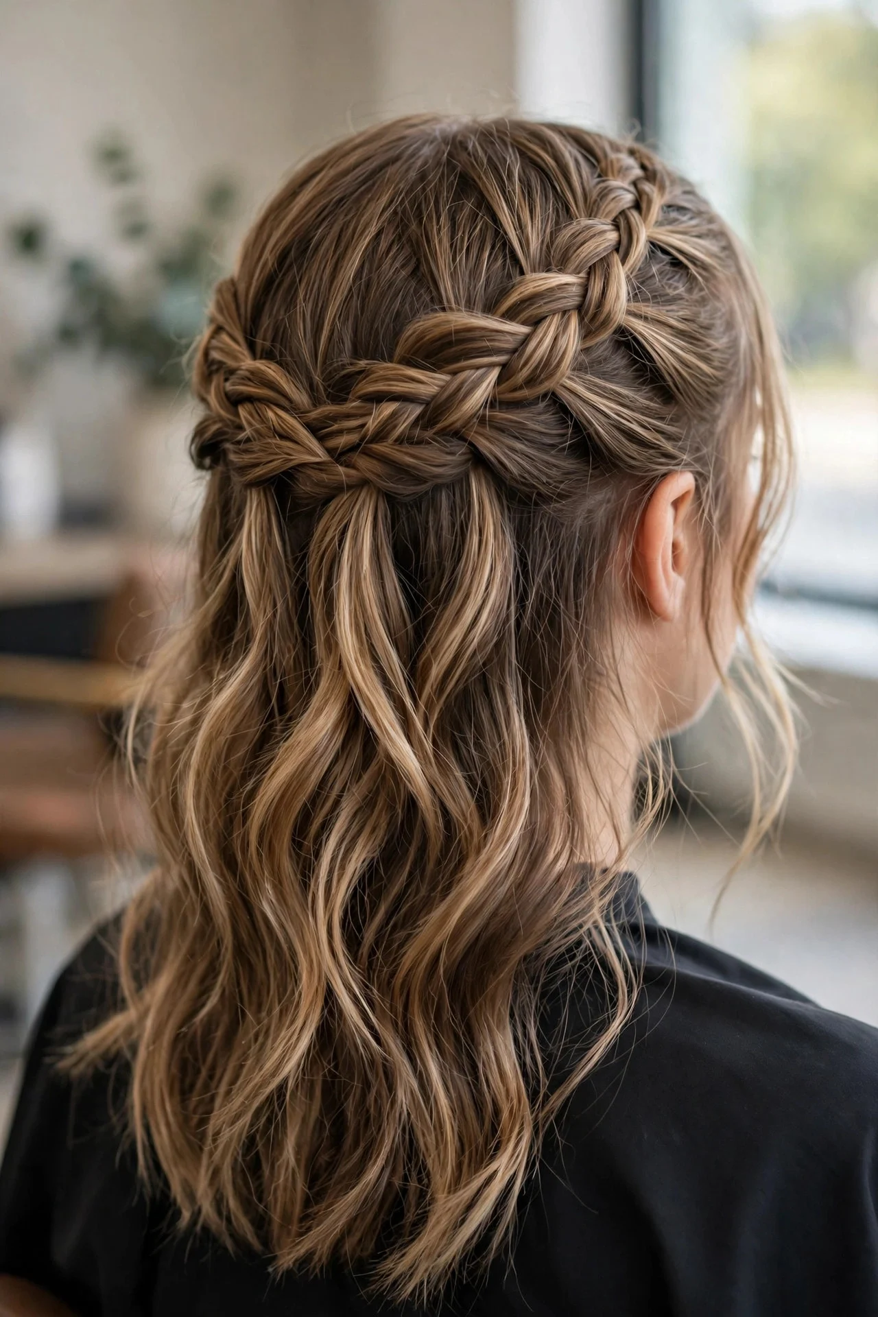 Braided Waterfall Crown
