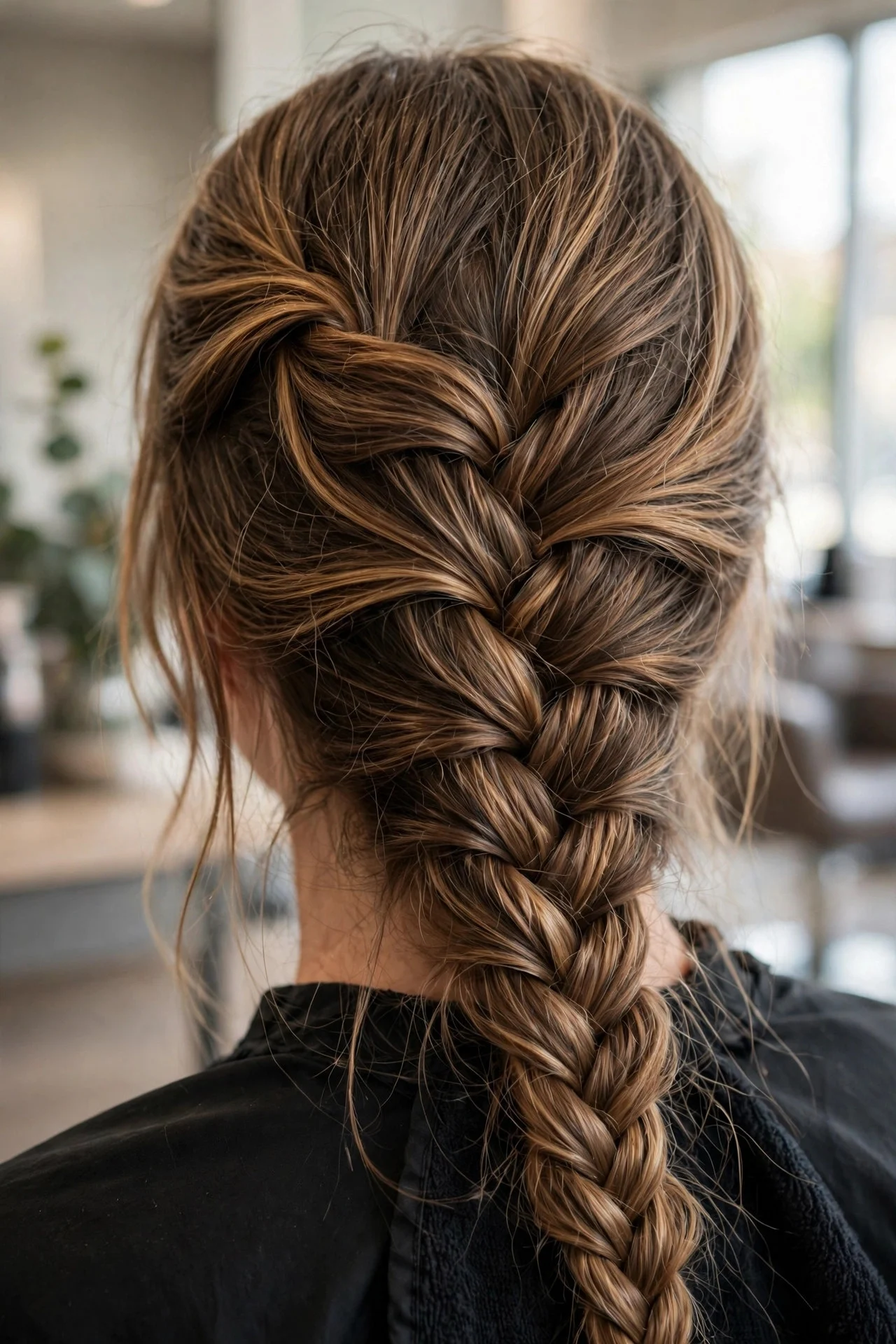 Waterfall Braid Into a Fishtail