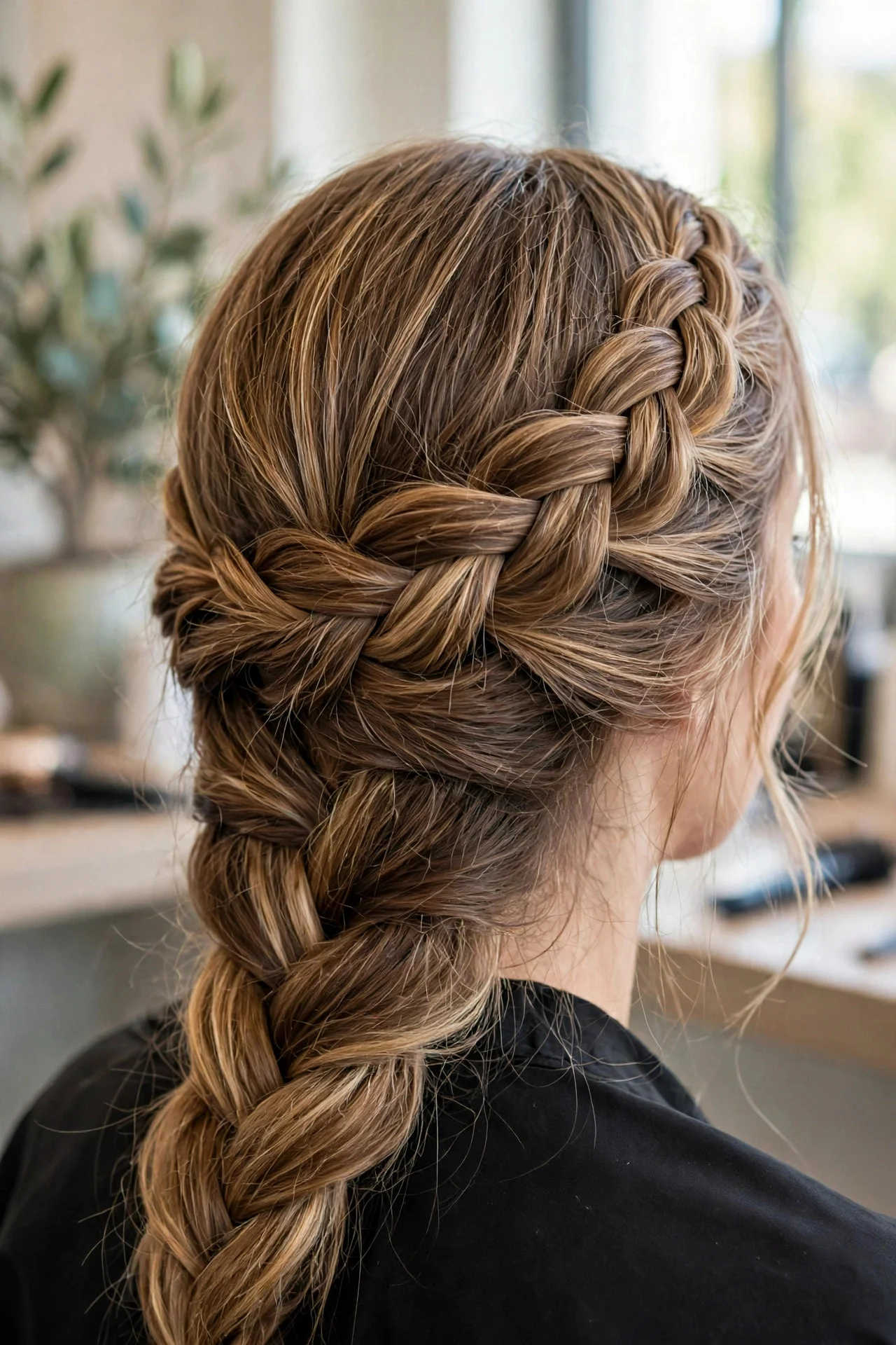 Side-Swept Milkmaid Braid