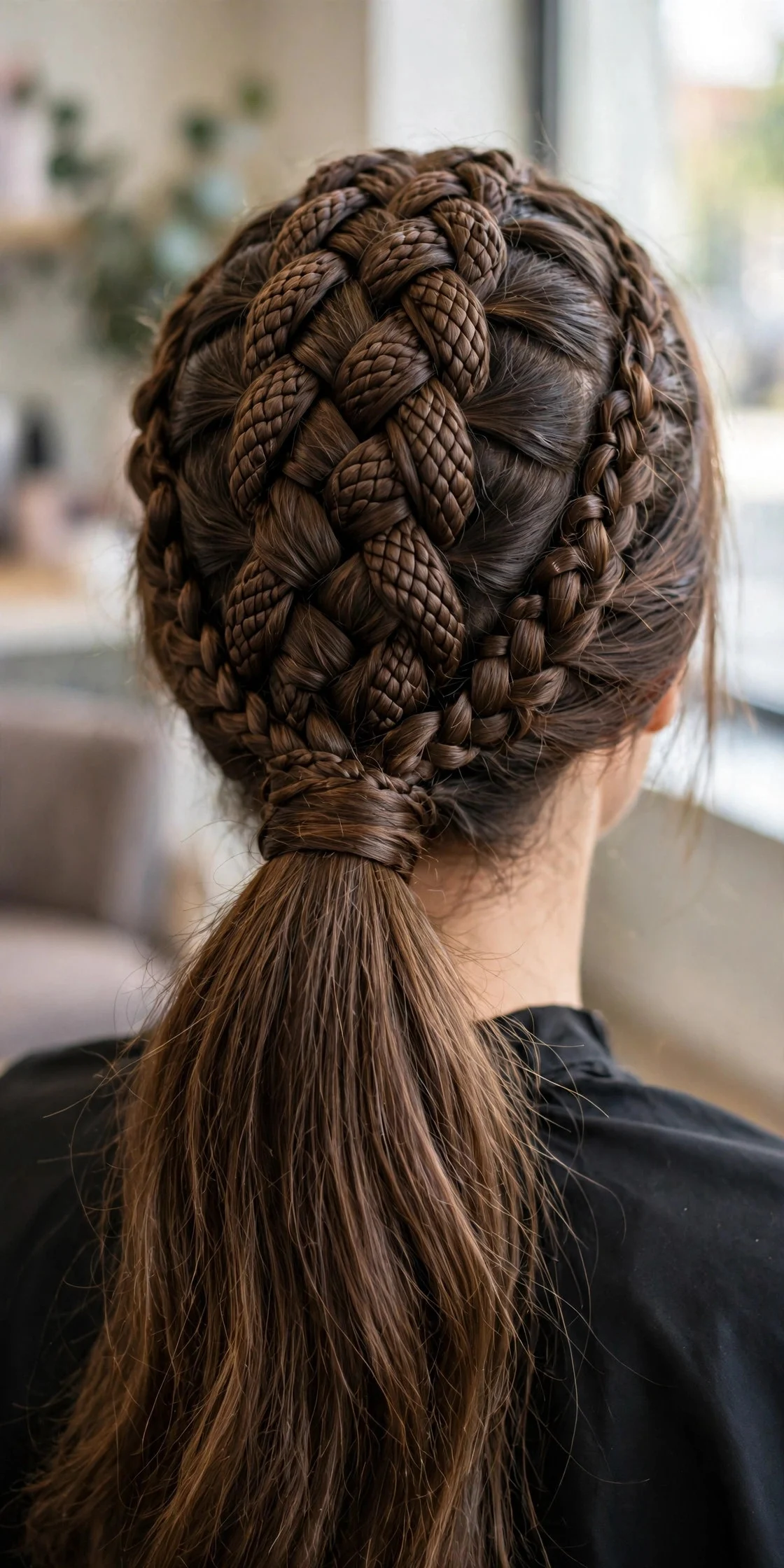 Dragon Braid Ponytail Hybrid