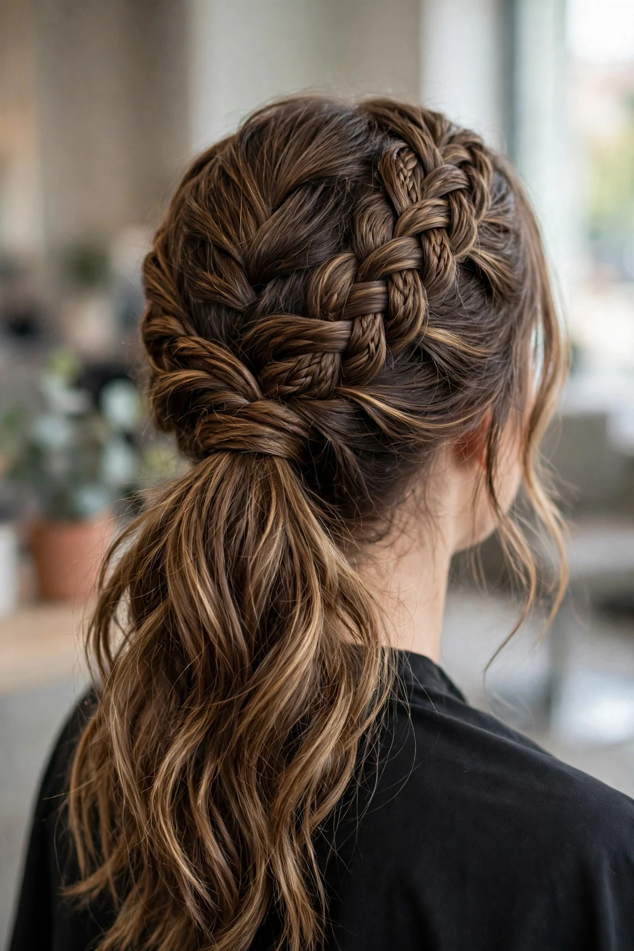 Half-Up Dragon Braid