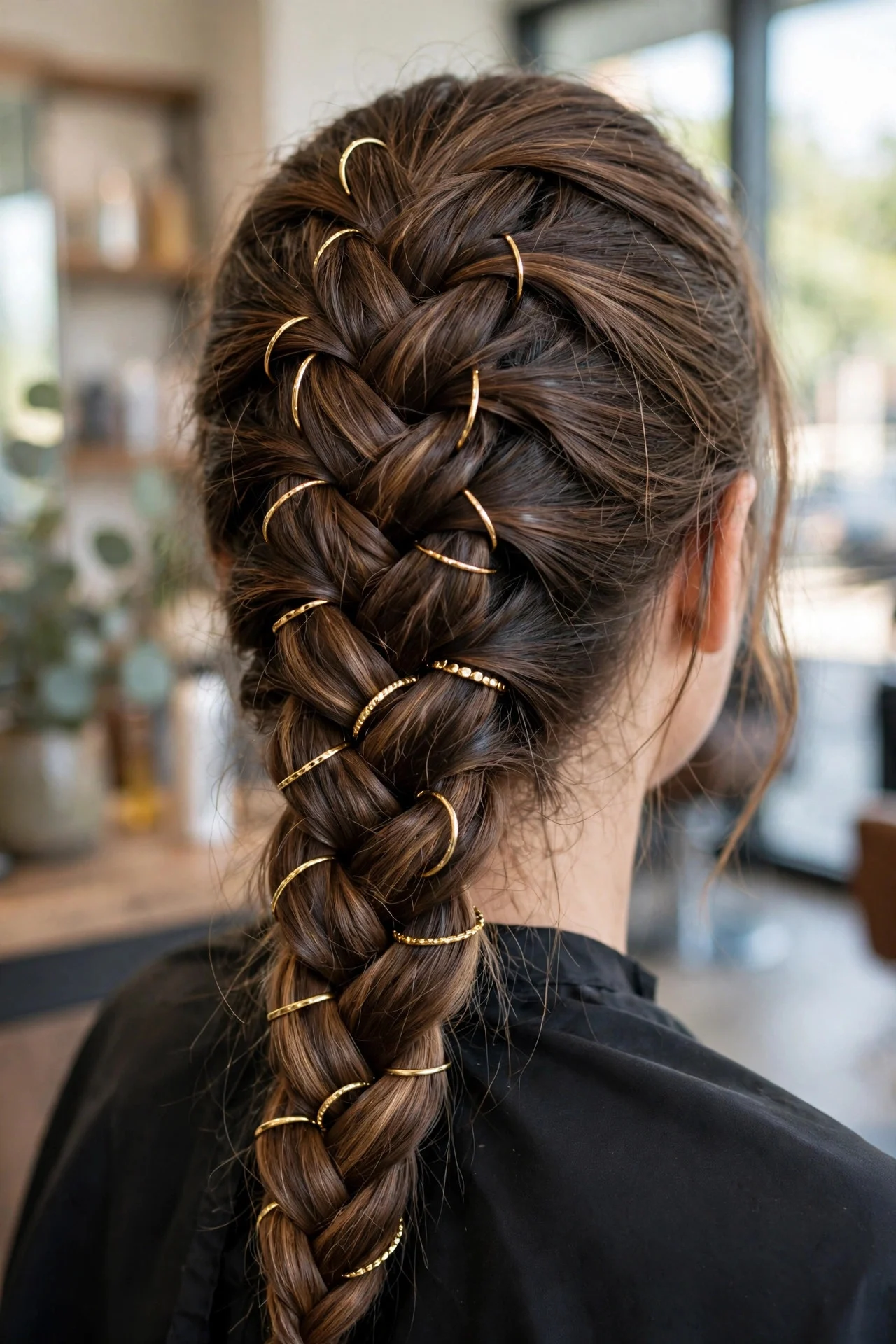 Dragon Braid With Hair Rings