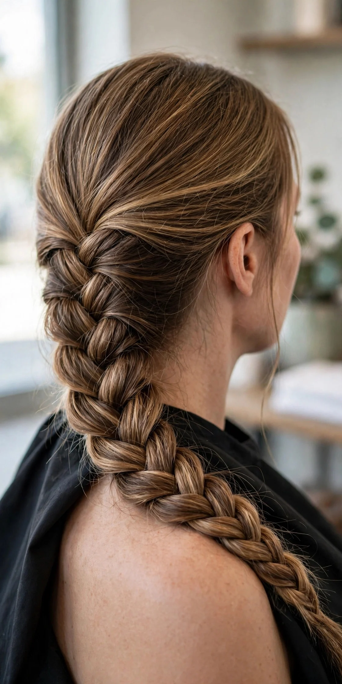 Fishtail Braid Over the Shoulder