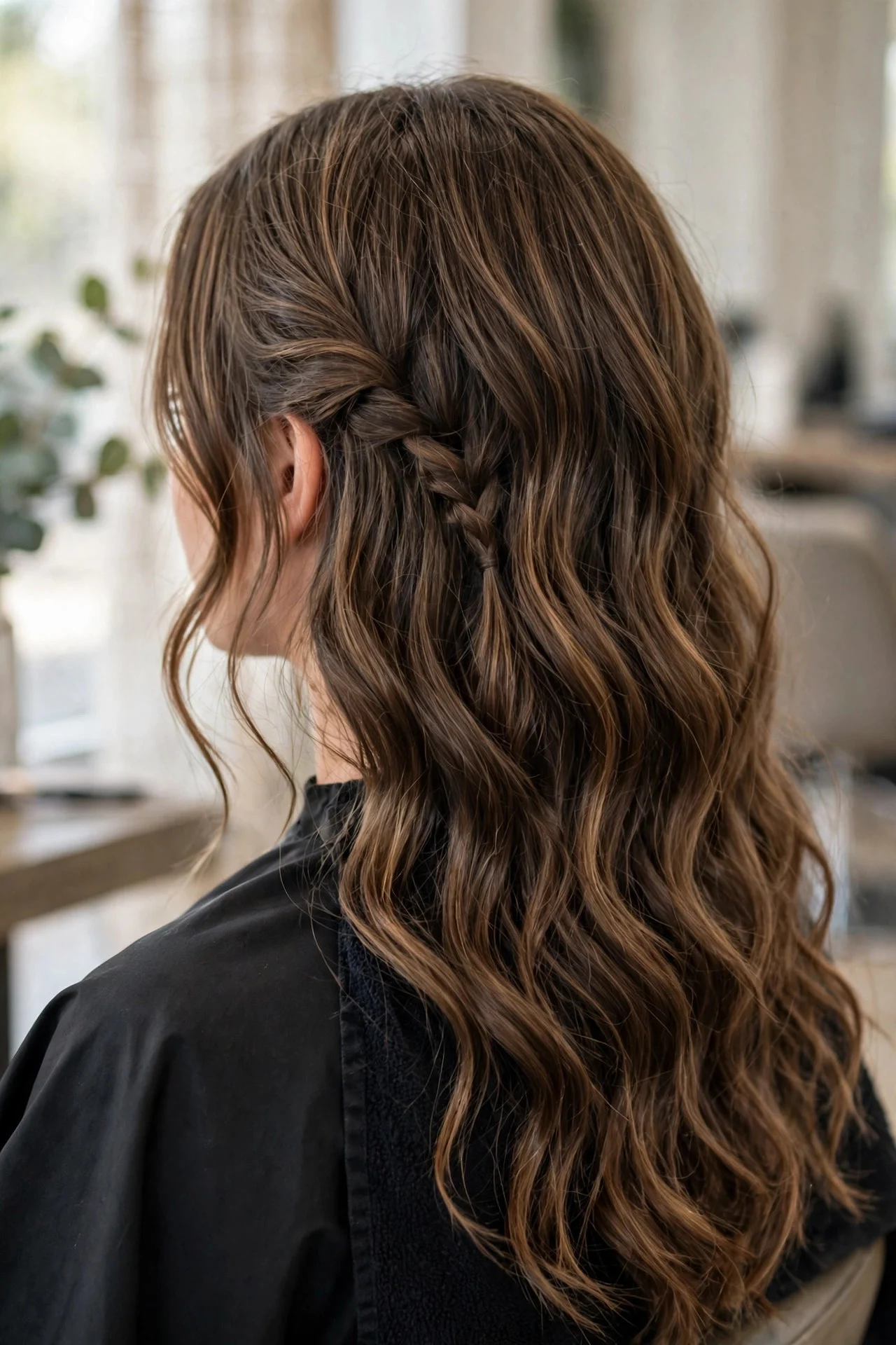 Mermaid Waves with a Small Side Braid