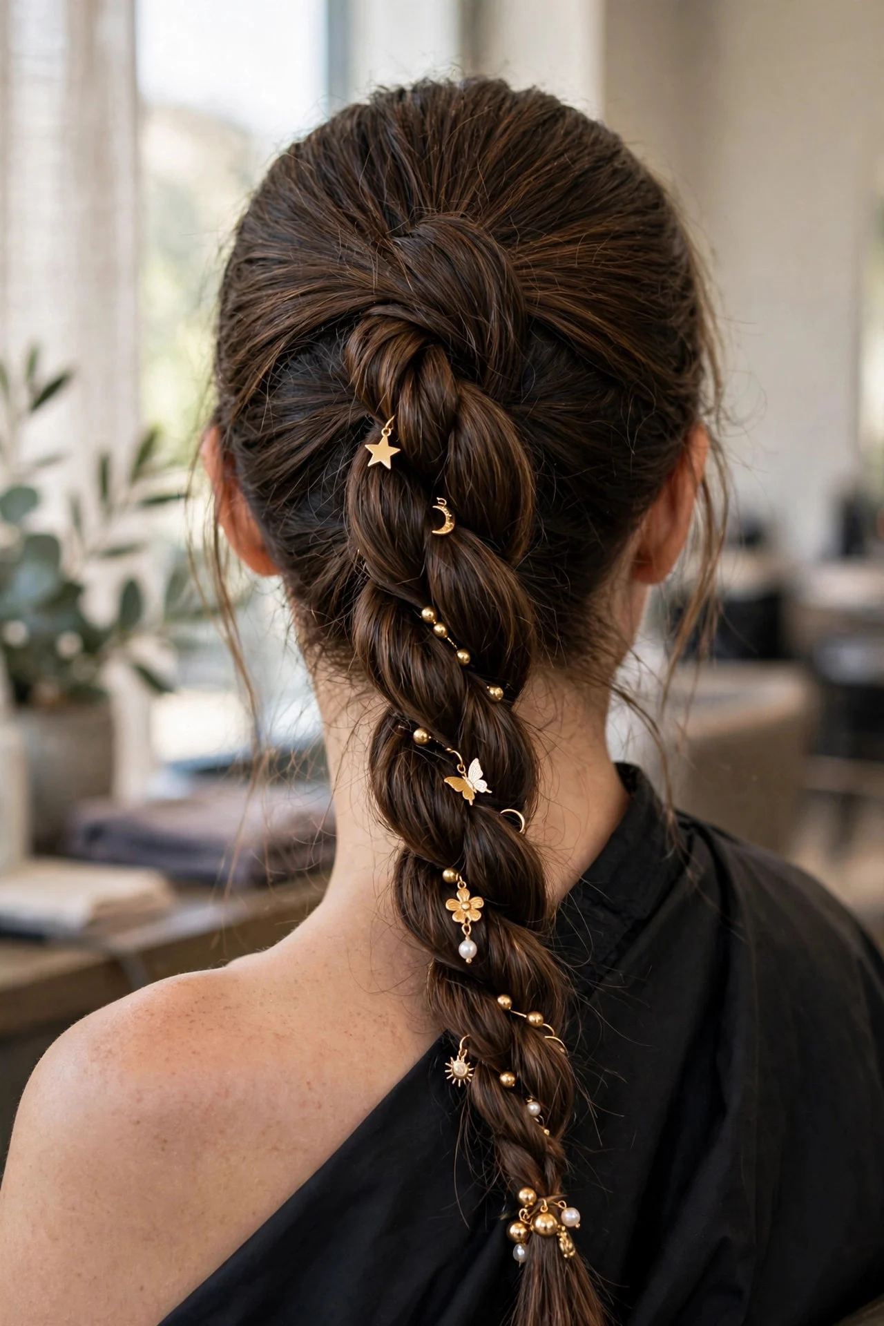Rope Twist Braid with Charms