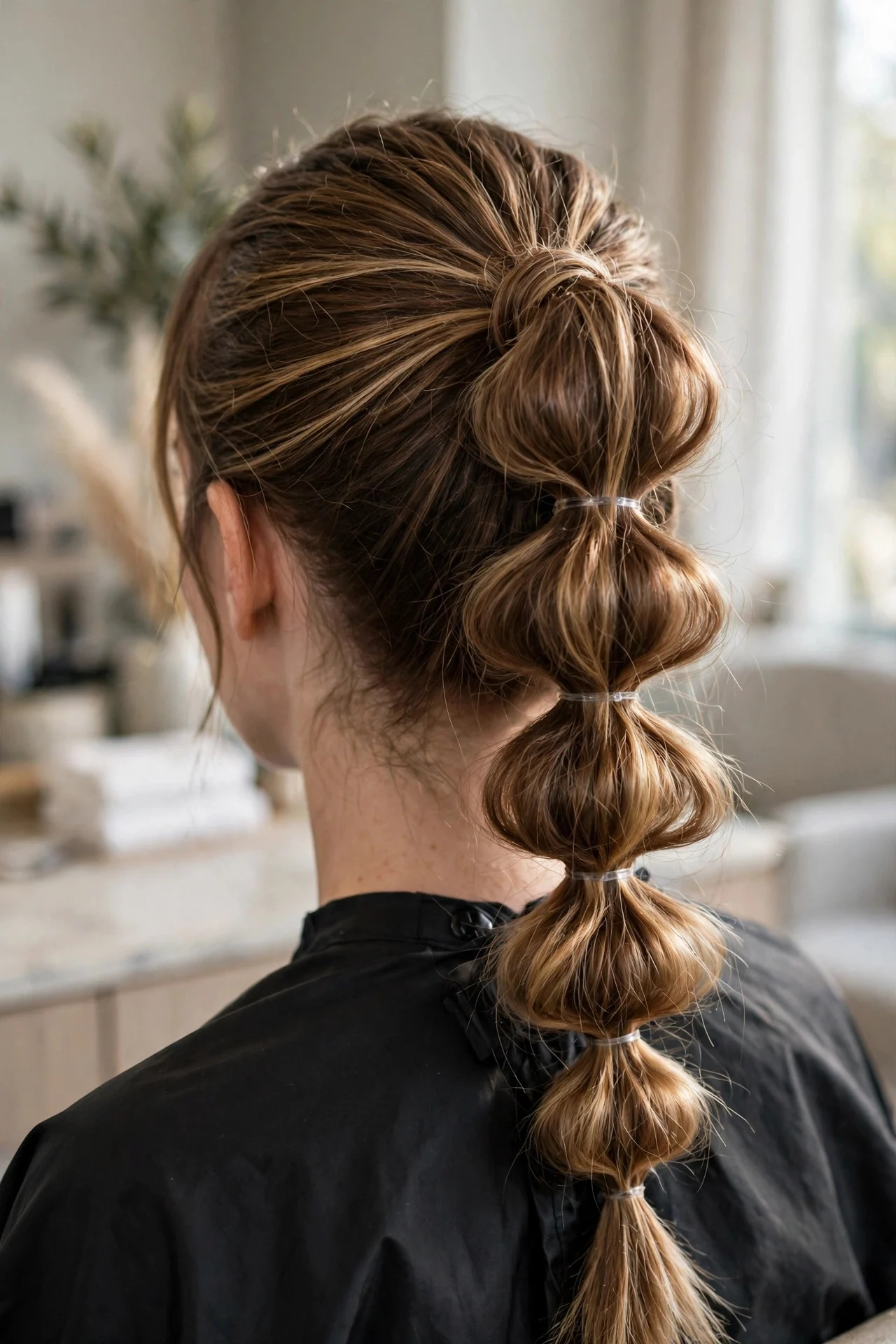 Bubble Braid Ponytail