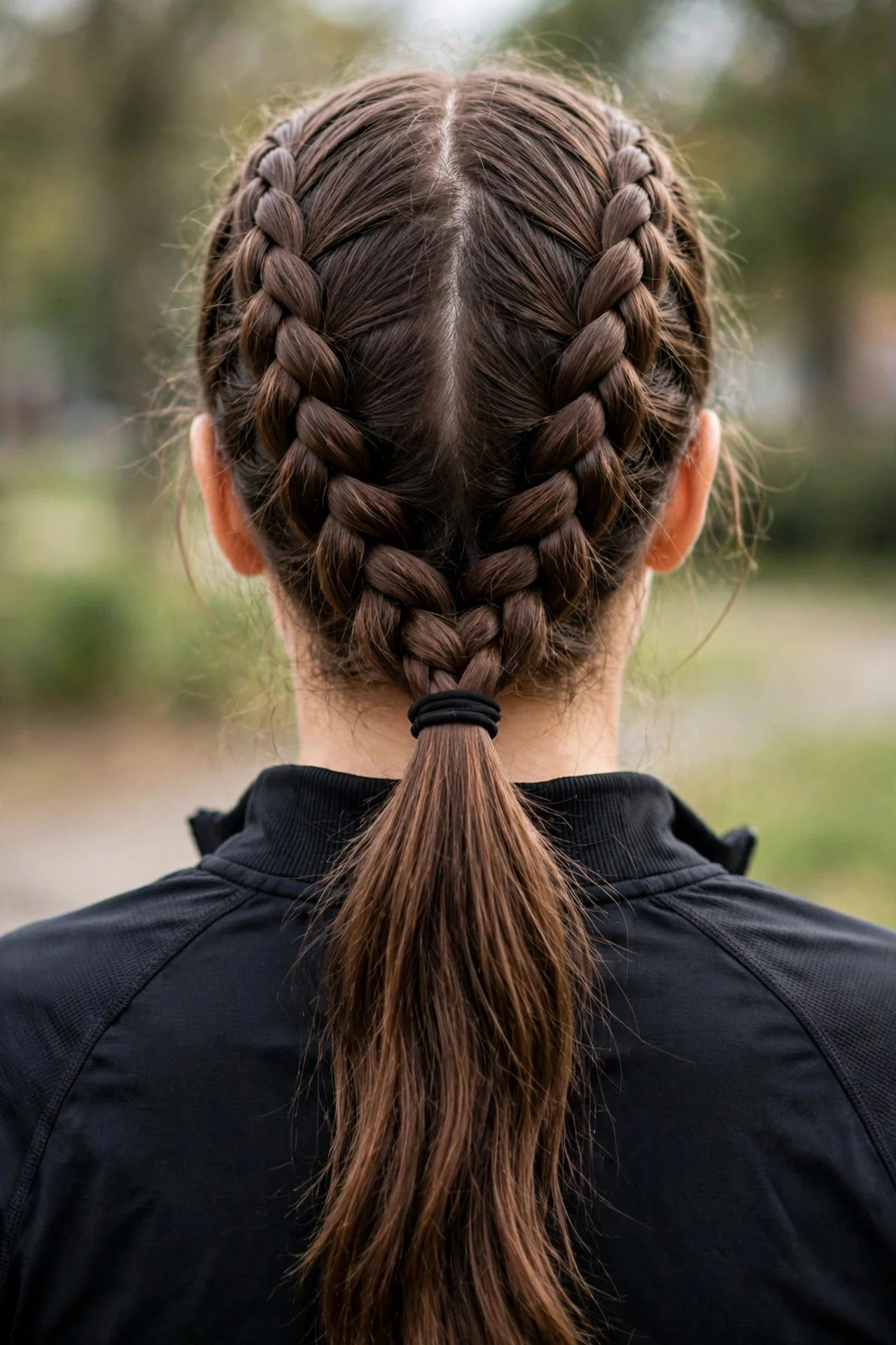 Double Dutch Braid Ponytail