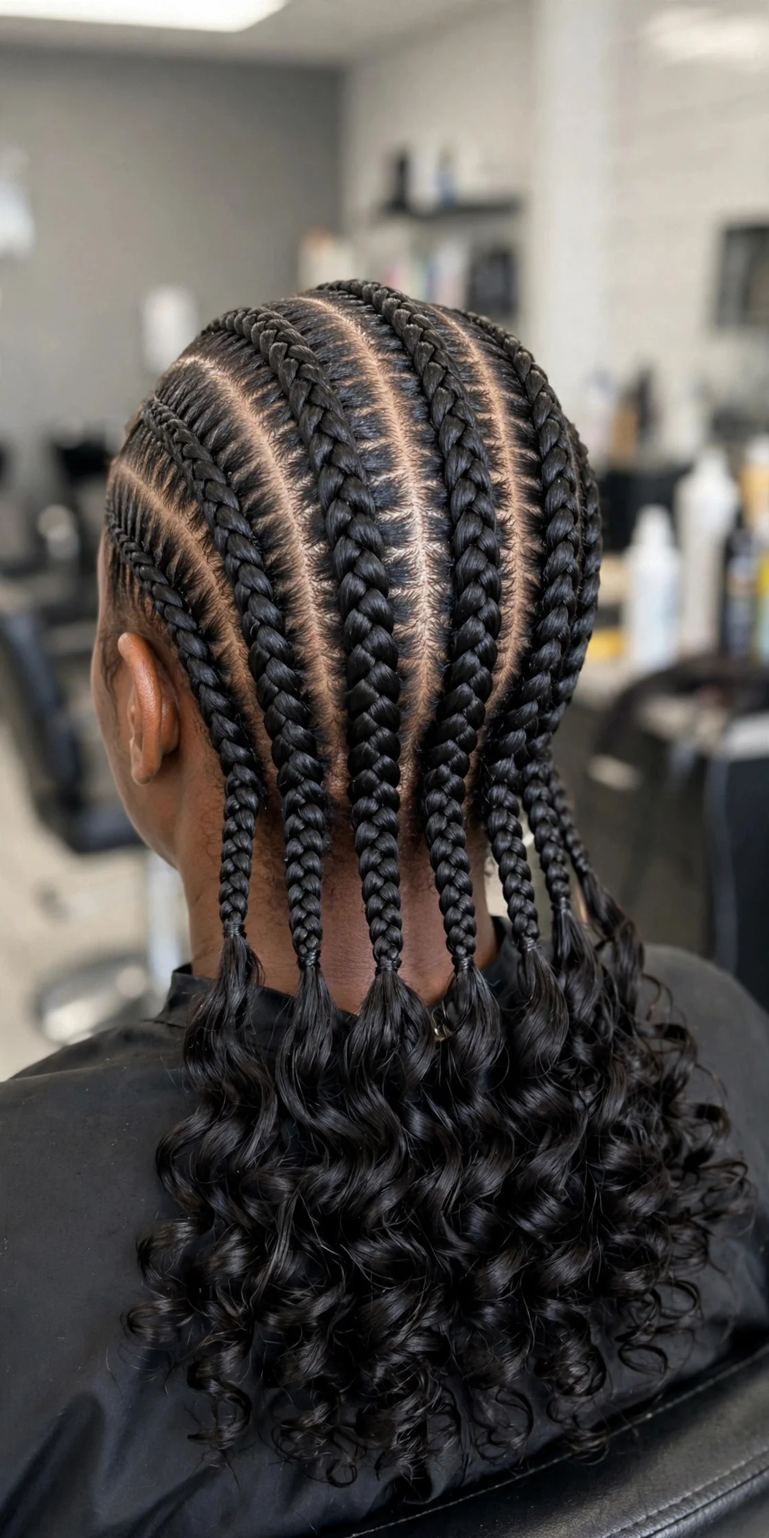 Stitch Braids with Curly Ends