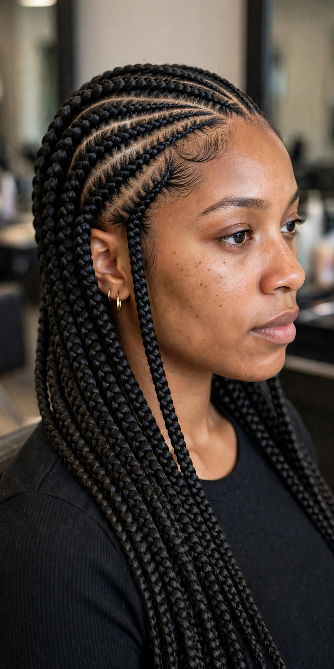 Side-Swept Lemonade Stitch Braids