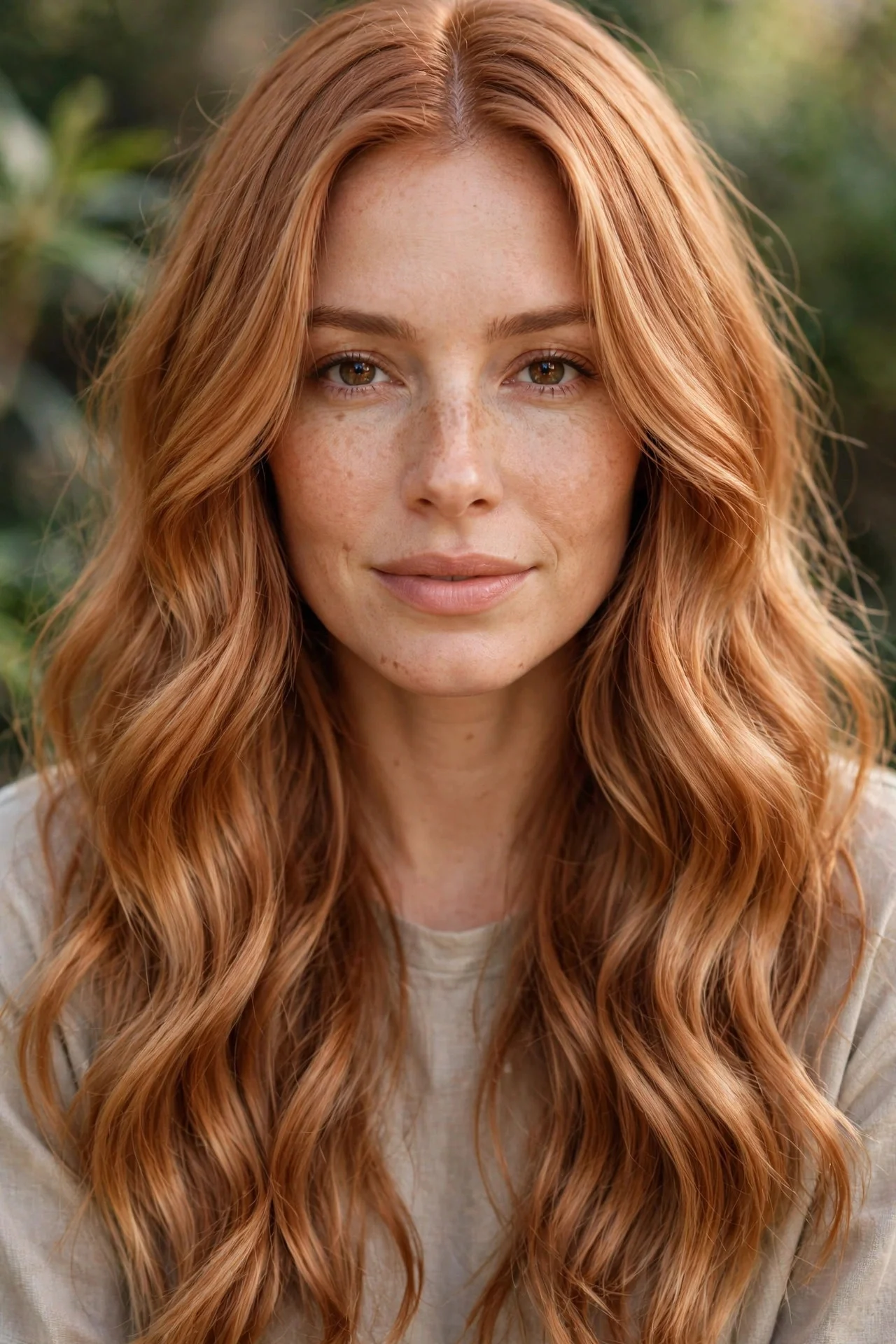 Classic Soft Copper Blonde All-Over hair