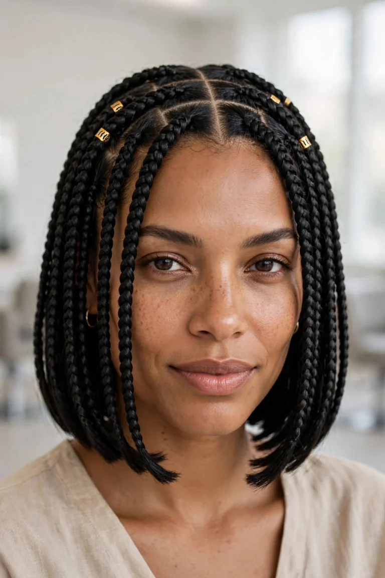 10 Knotless Bob Braids Ideas