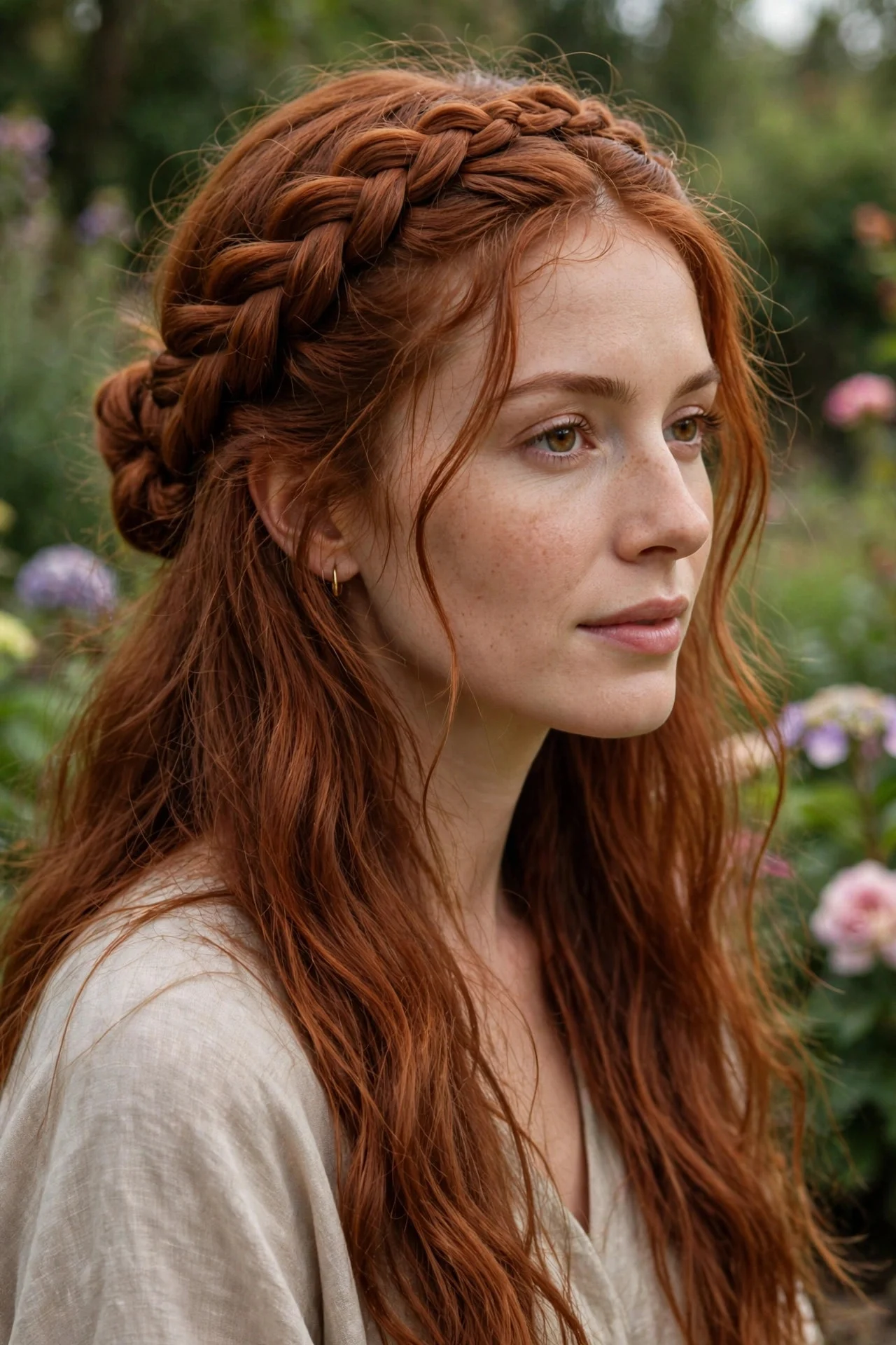 Undone Boho Crown Braid