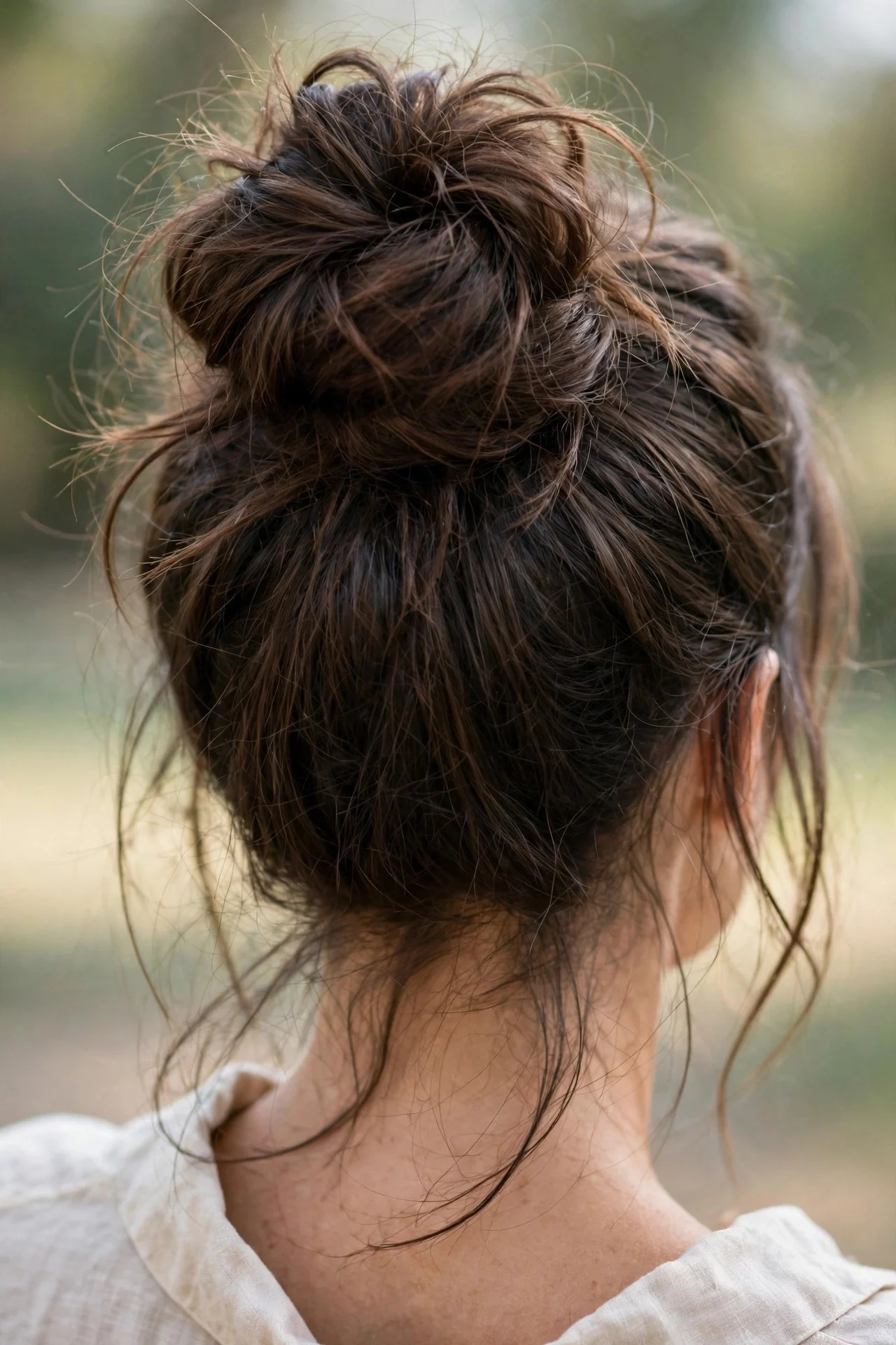 The Classic High Messy Bun