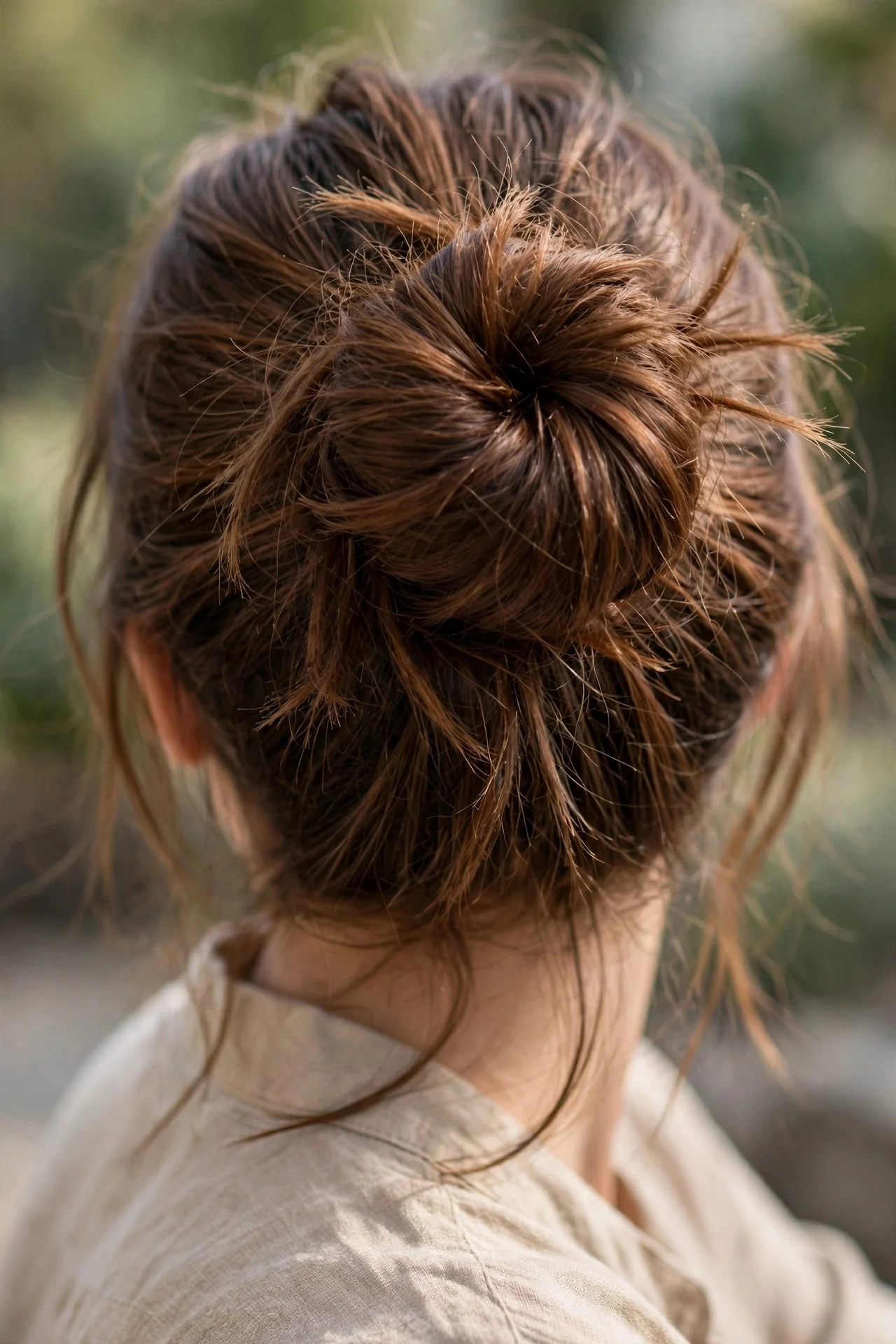 The Sock Bun Gone Messy