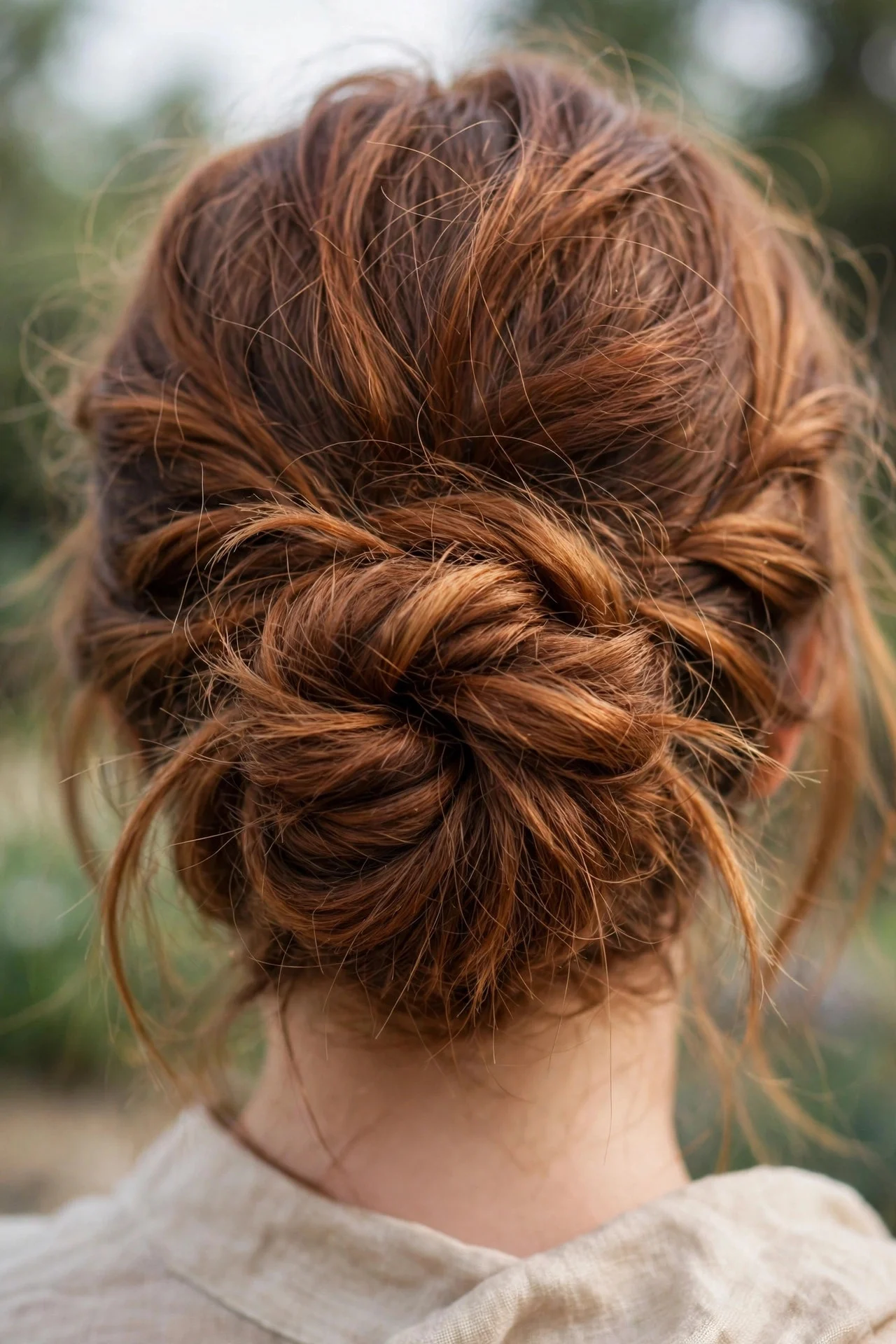 The Braided Messy Bun
