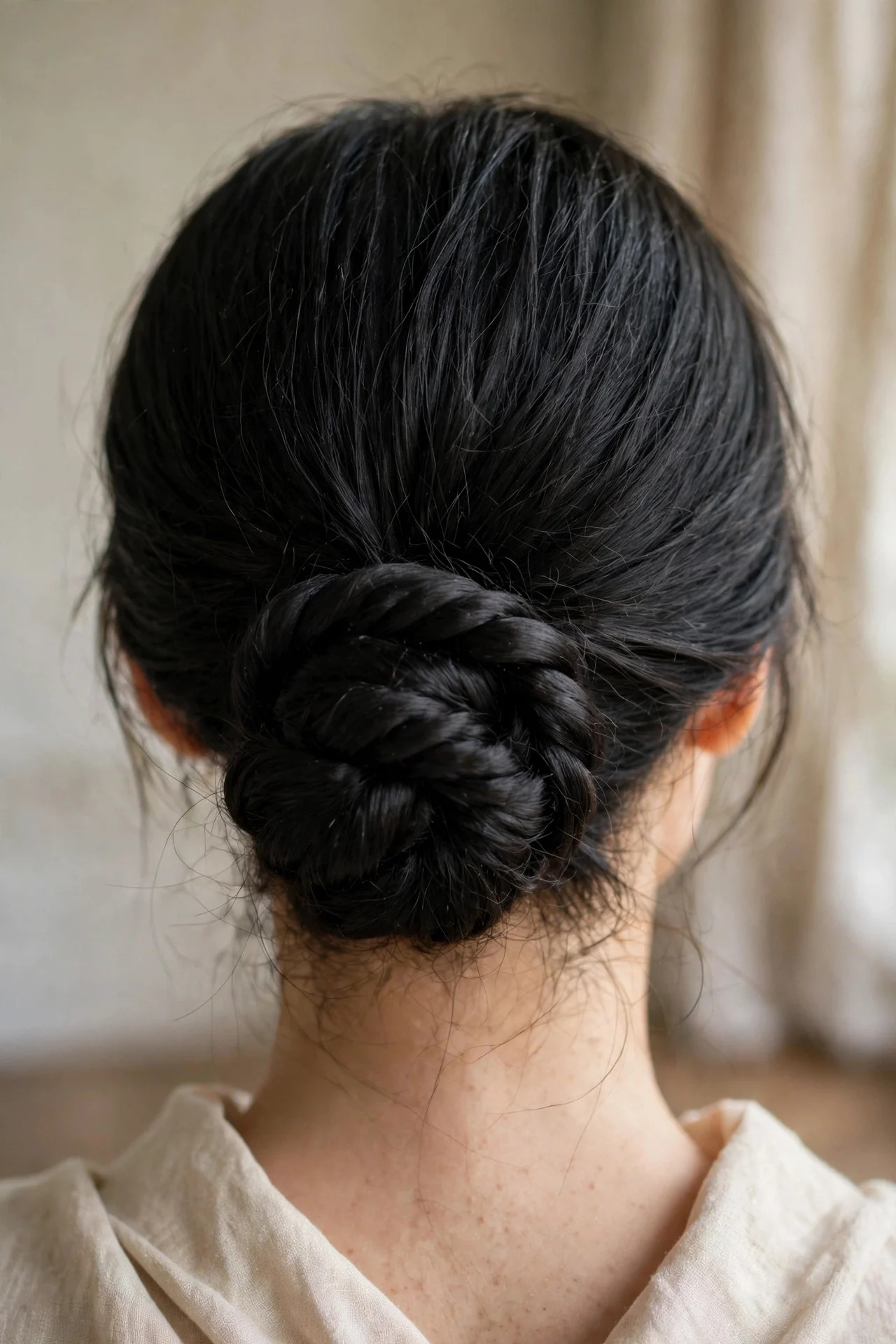 Twisted Low Chignon