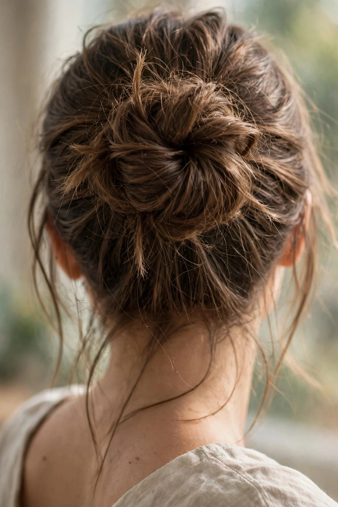 The Messy-Textured Ballerina Bun